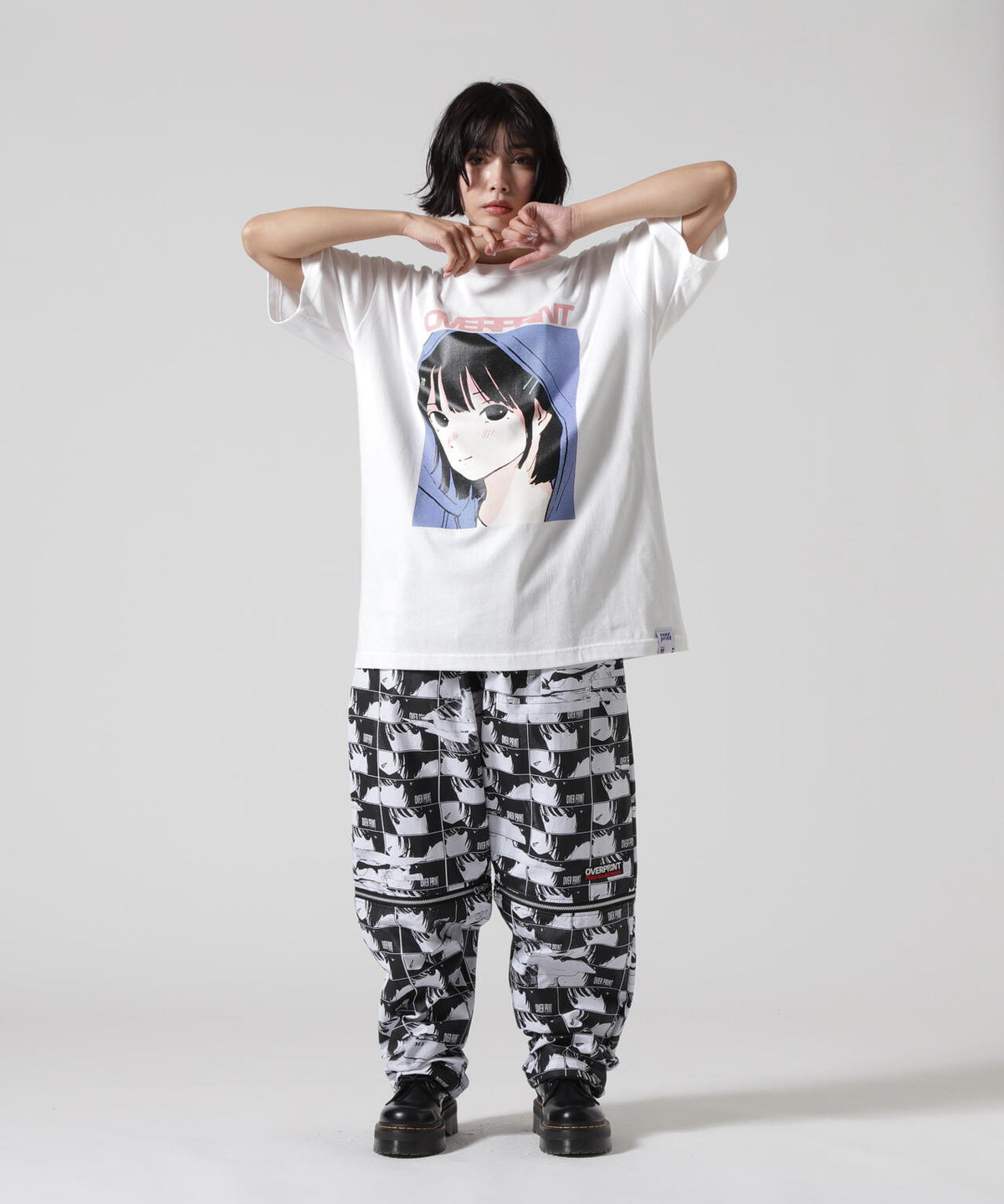 overprint/オーバープリント/FACE KNEE ZIP PANTS