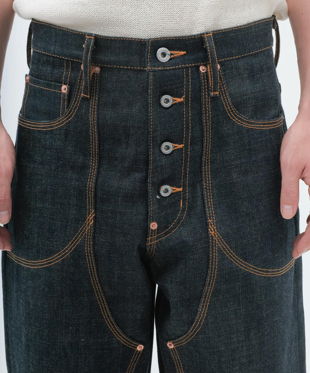 SUGARHILL/シュガーヒル/CLASSIC DOUBLE KNEE DENIM PANTS