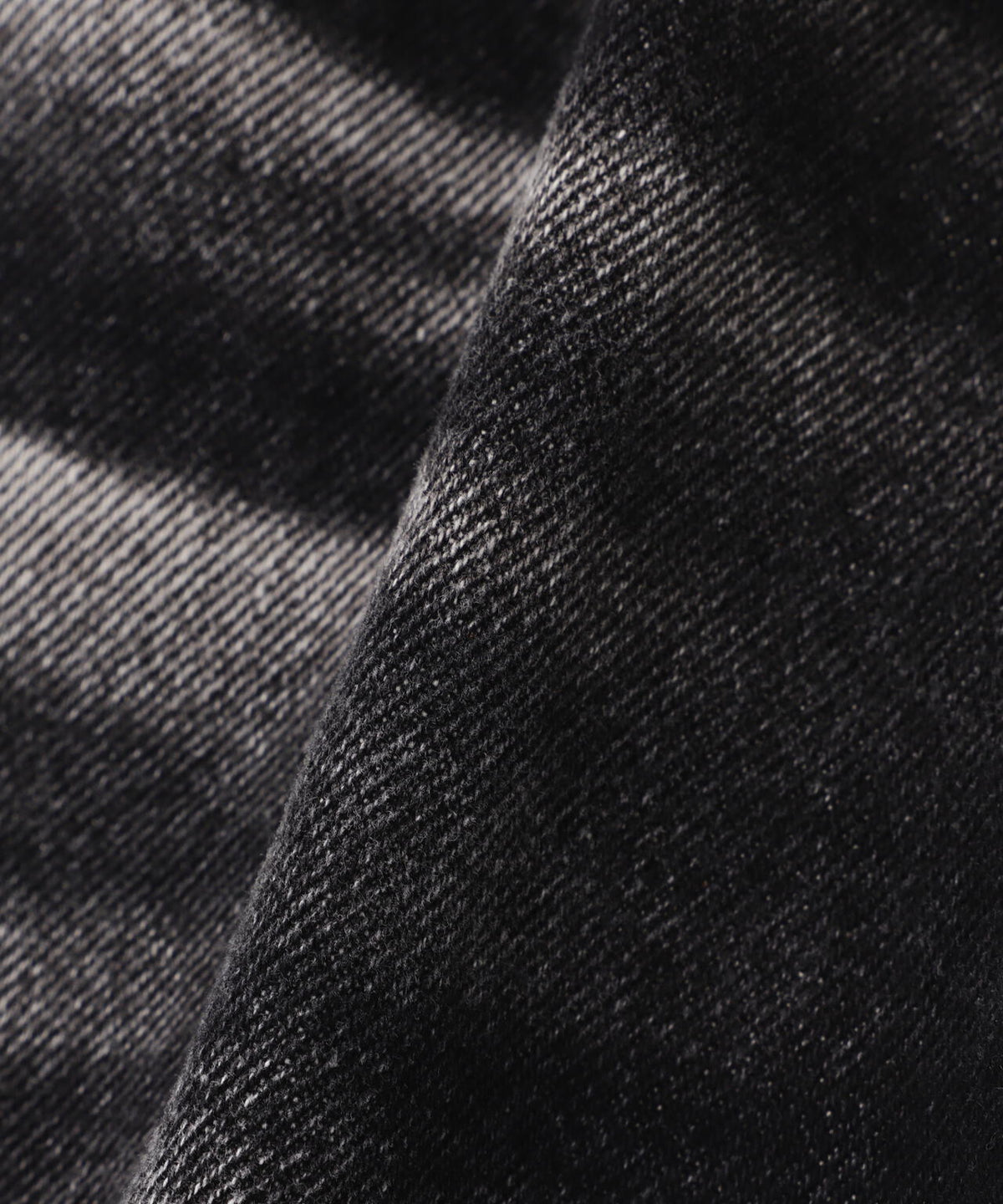 BLR/ビーエルアール/EMBOSSED WAVE W DENIM PANTS BLACK
