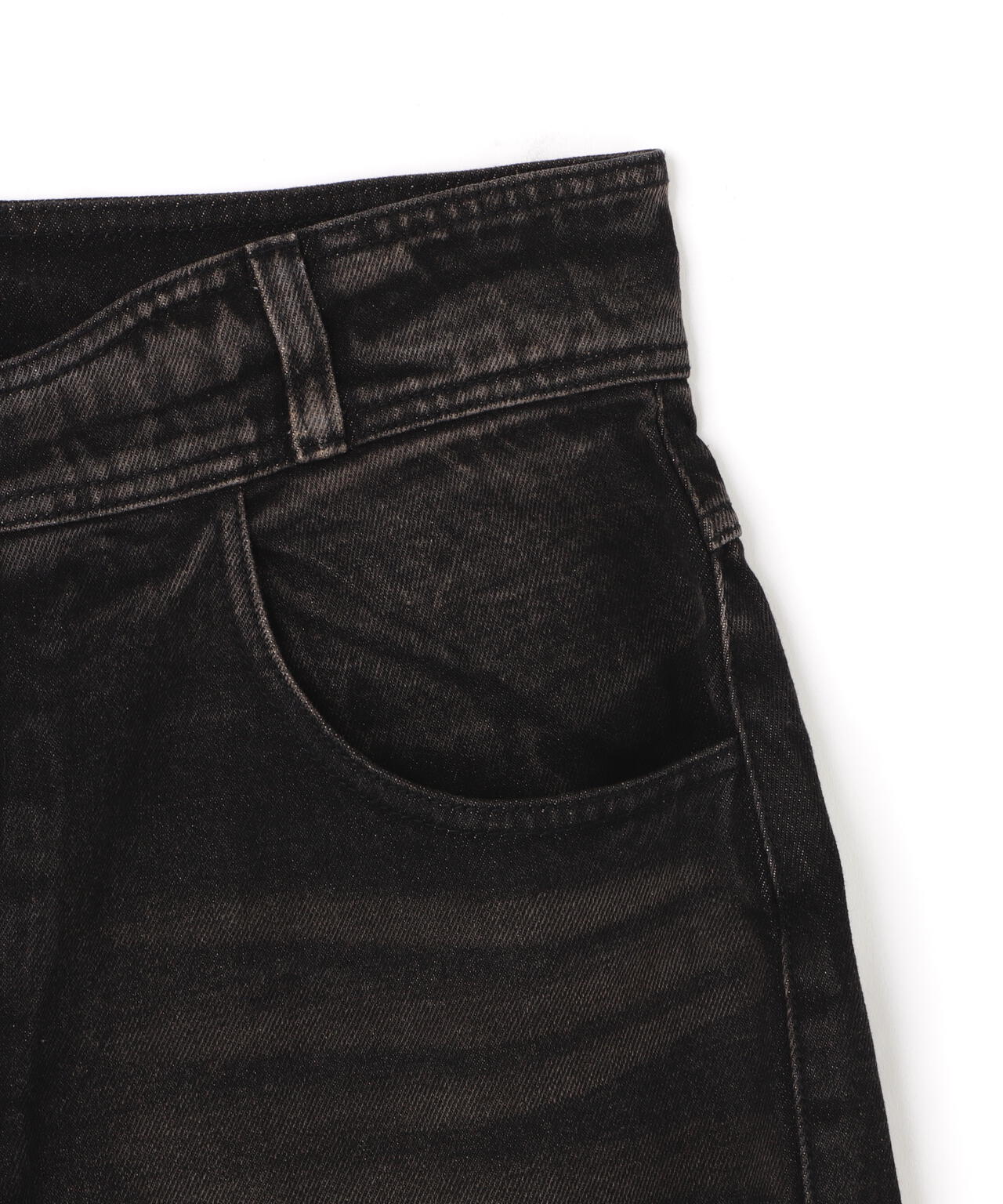 BLR/ビーエルアール/KNEE POINT WASHED DENIM PANTS
