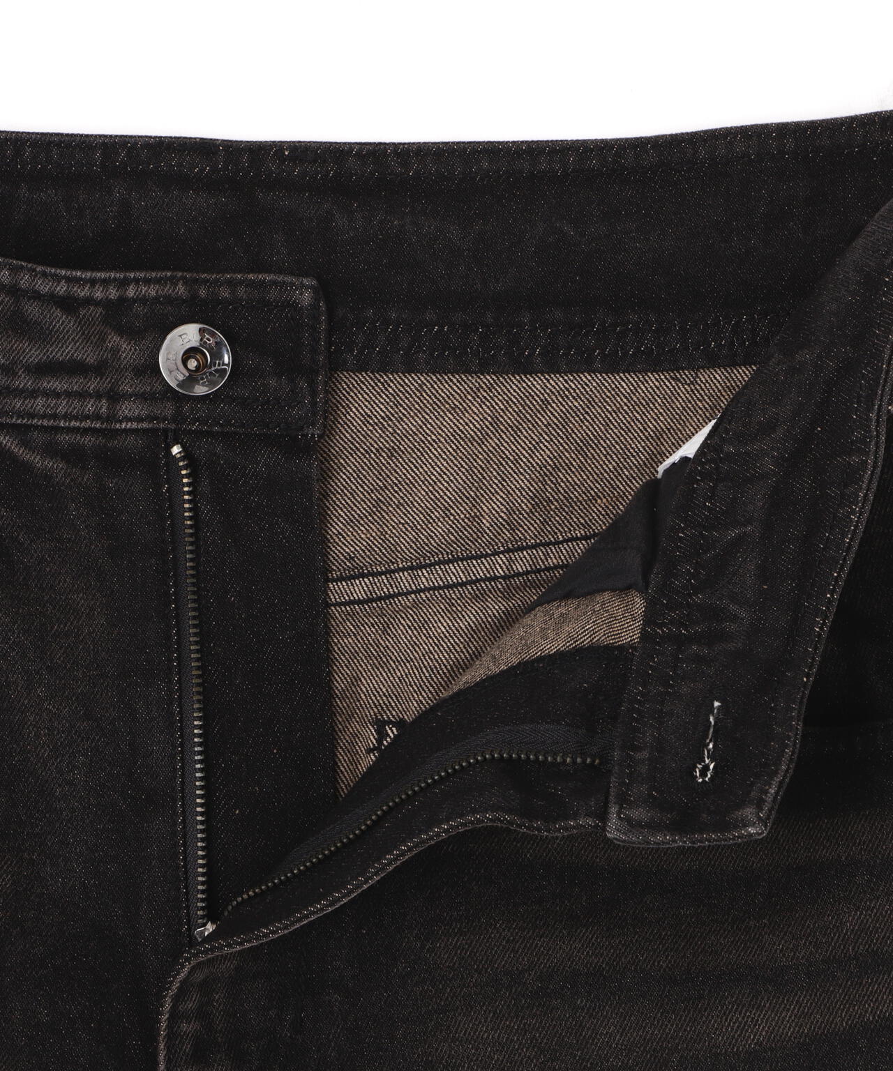 BLR/ビーエルアール/KNEE POINT WASHED DENIM PANTS