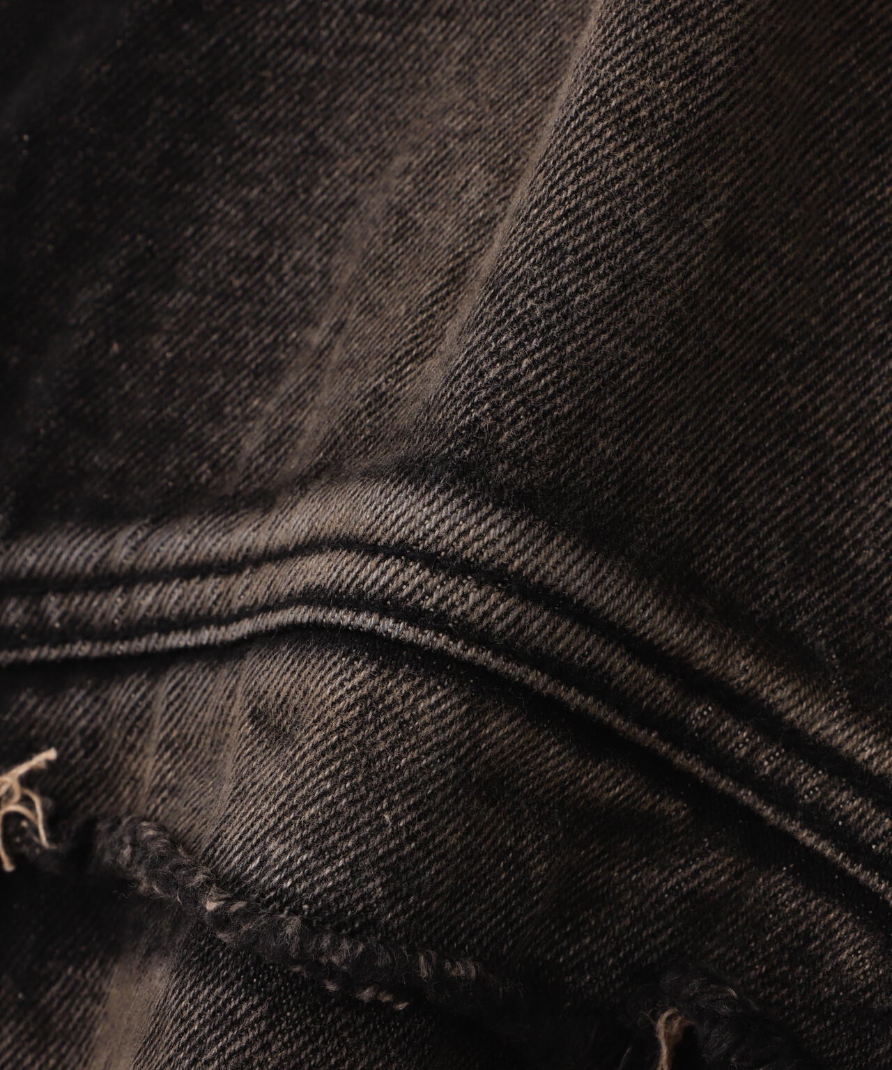 BLR/ビーエルアール/KNEE POINT WASHED DENIM PANTS