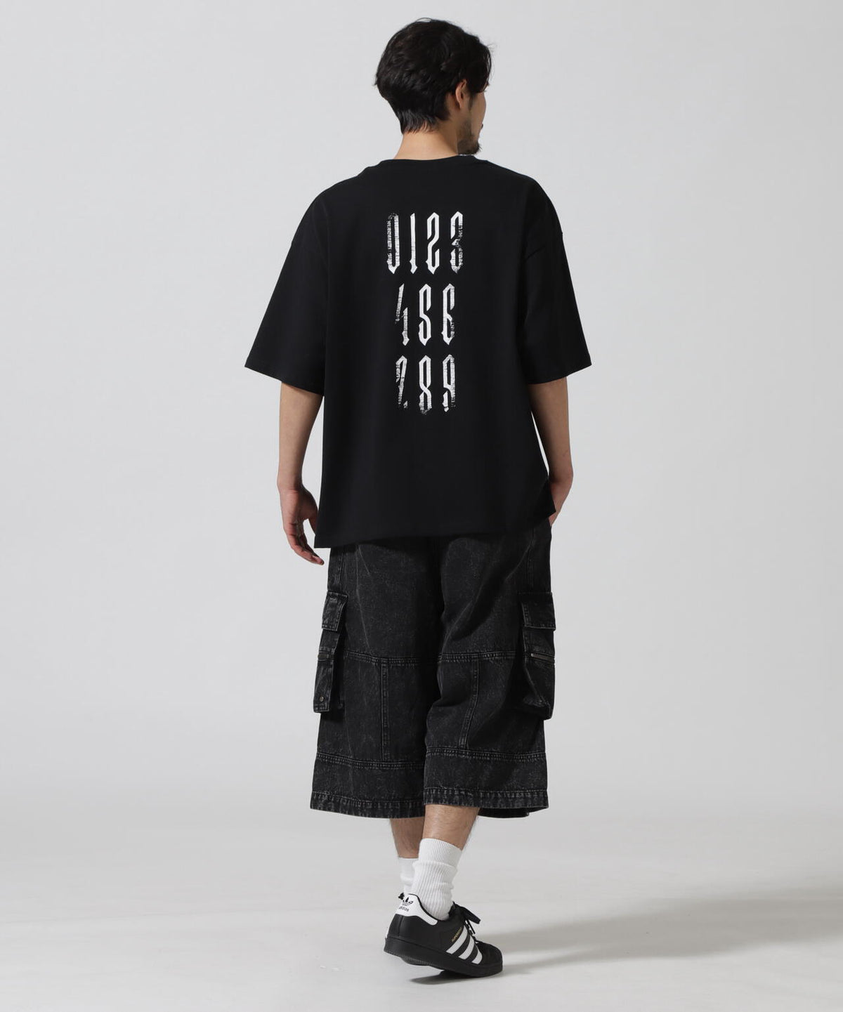 DankeSchon/ダンケシェーン/CHEMIBLEACH DENIM CARGO SHORTS