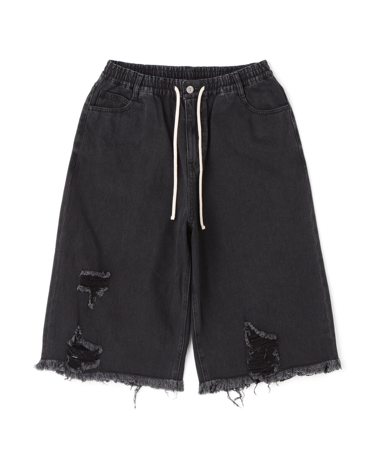 【WEB&DEPOT限定】DankeSchon/ダンケシェーン/DESTROY DENIM SHORTS