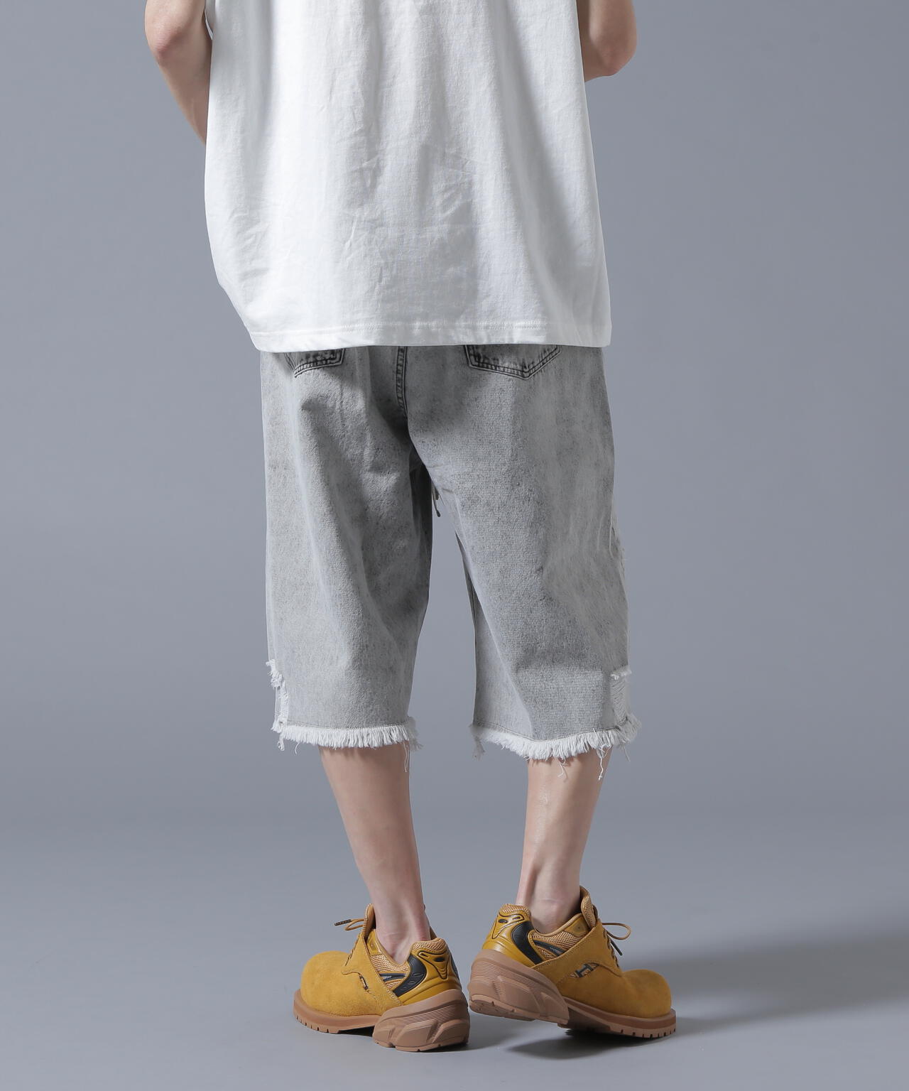 【WEB&DEPOT限定】DankeSchon/ダンケシェーン/DESTROY DENIM SHORTS