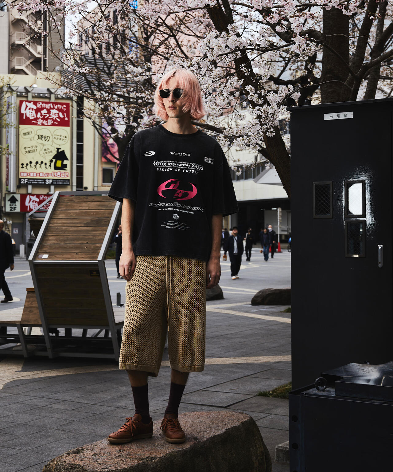 DankeSchon/ダンケシェーン/MESHKNIT SHORTS