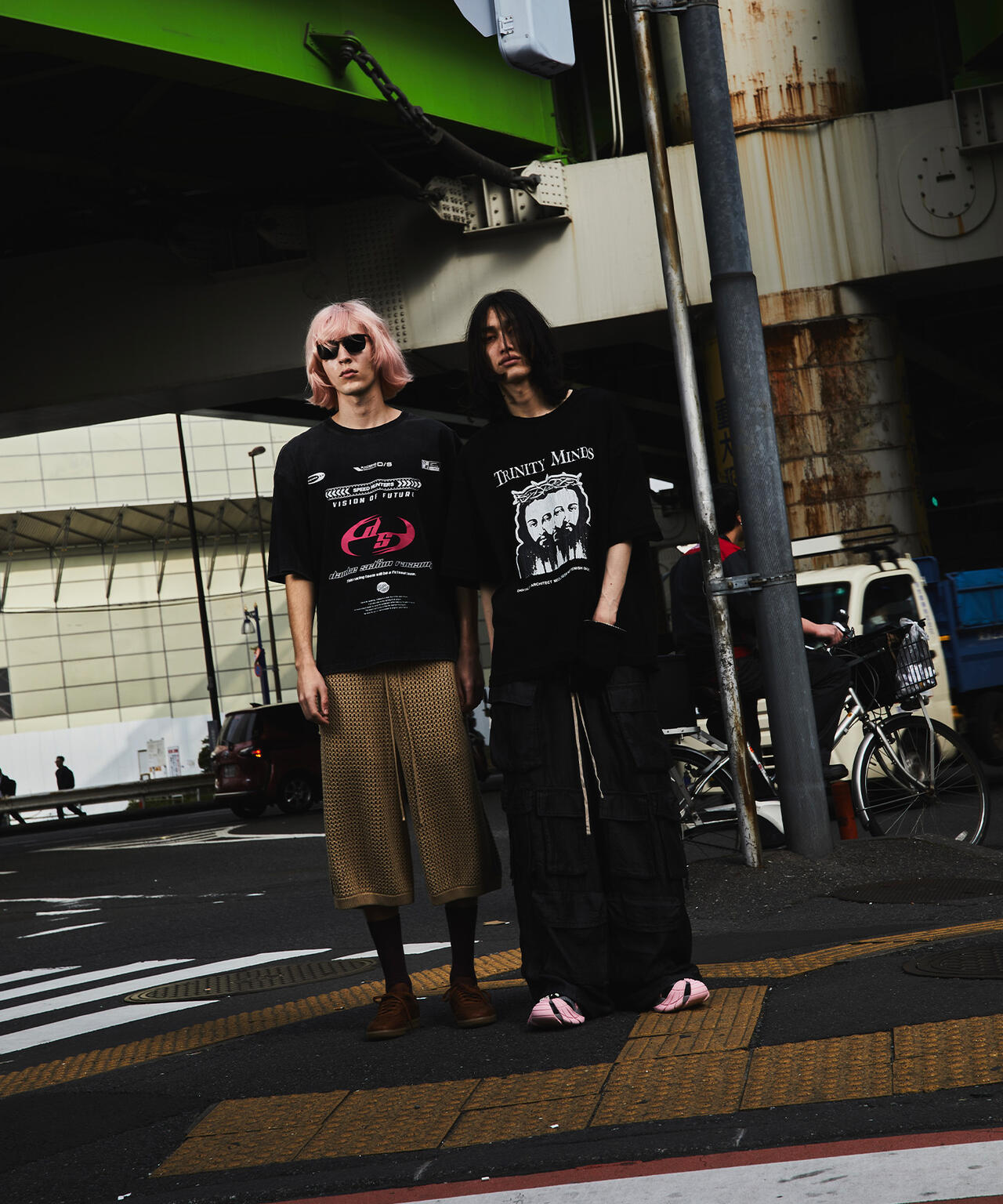 DankeSchon/ダンケシェーン/MESHKNIT SHORTS