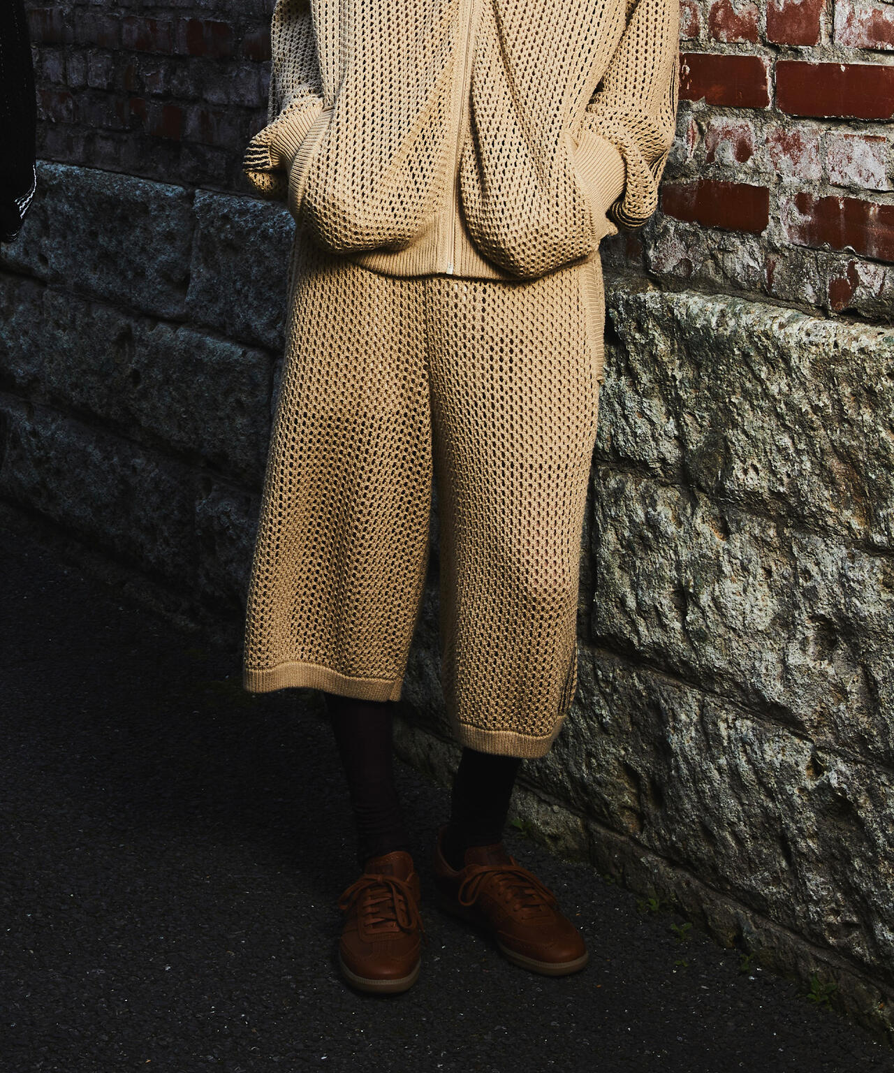 DankeSchon/ダンケシェーン/MESHKNIT SHORTS