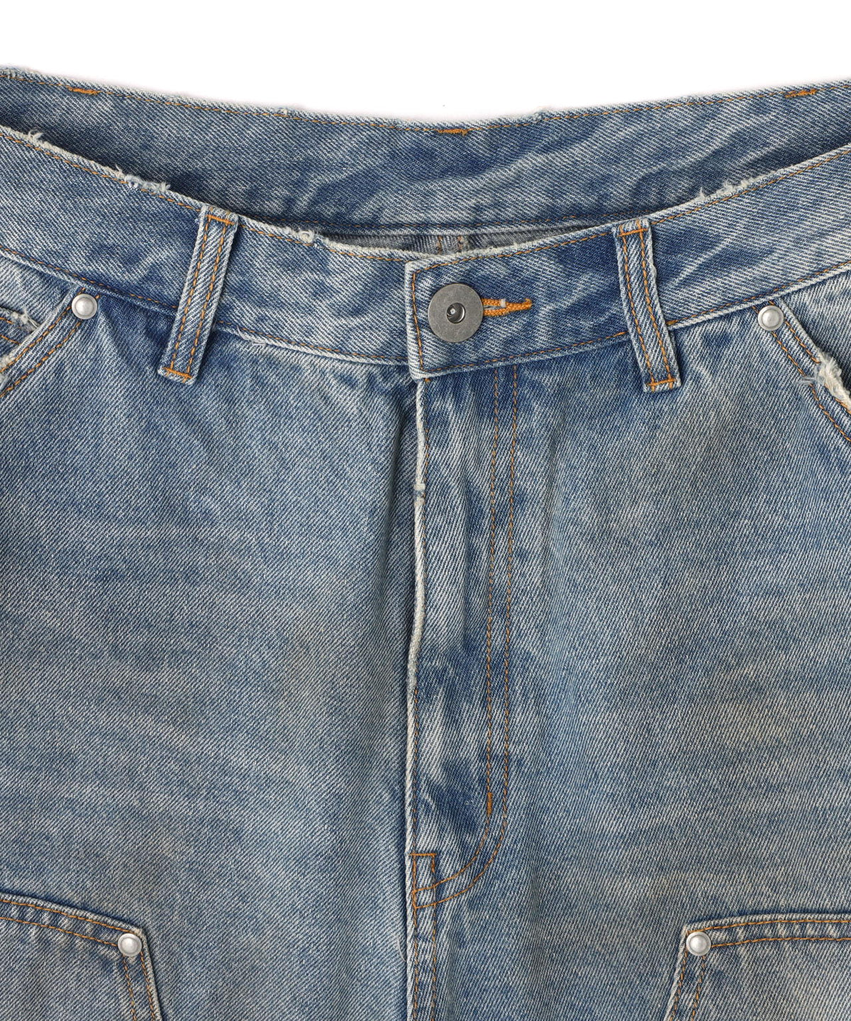 WHITELAND/ホワイトランド/DENIM DOUBLE KNEE SHORT PANT