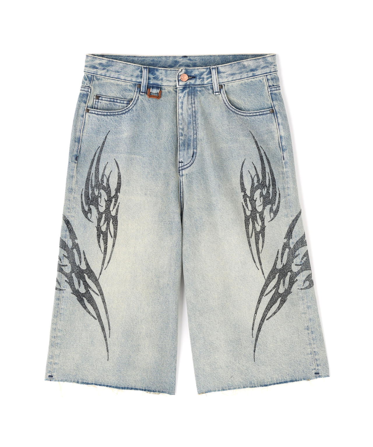 SUPPLIER/サプライヤー/TRIBAL RHINESTONE DENIM SHORTS