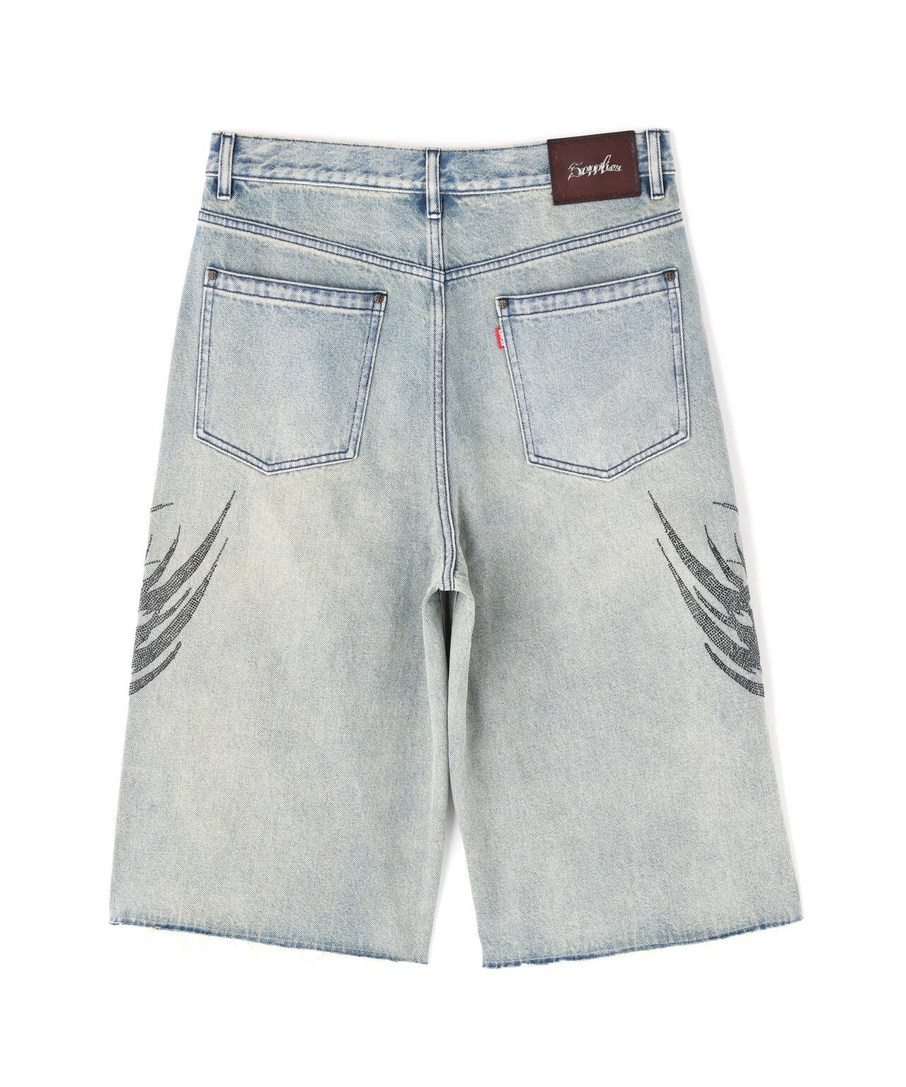 SUPPLIER/サプライヤー/TRIBAL RHINESTONE DENIM SHORTS