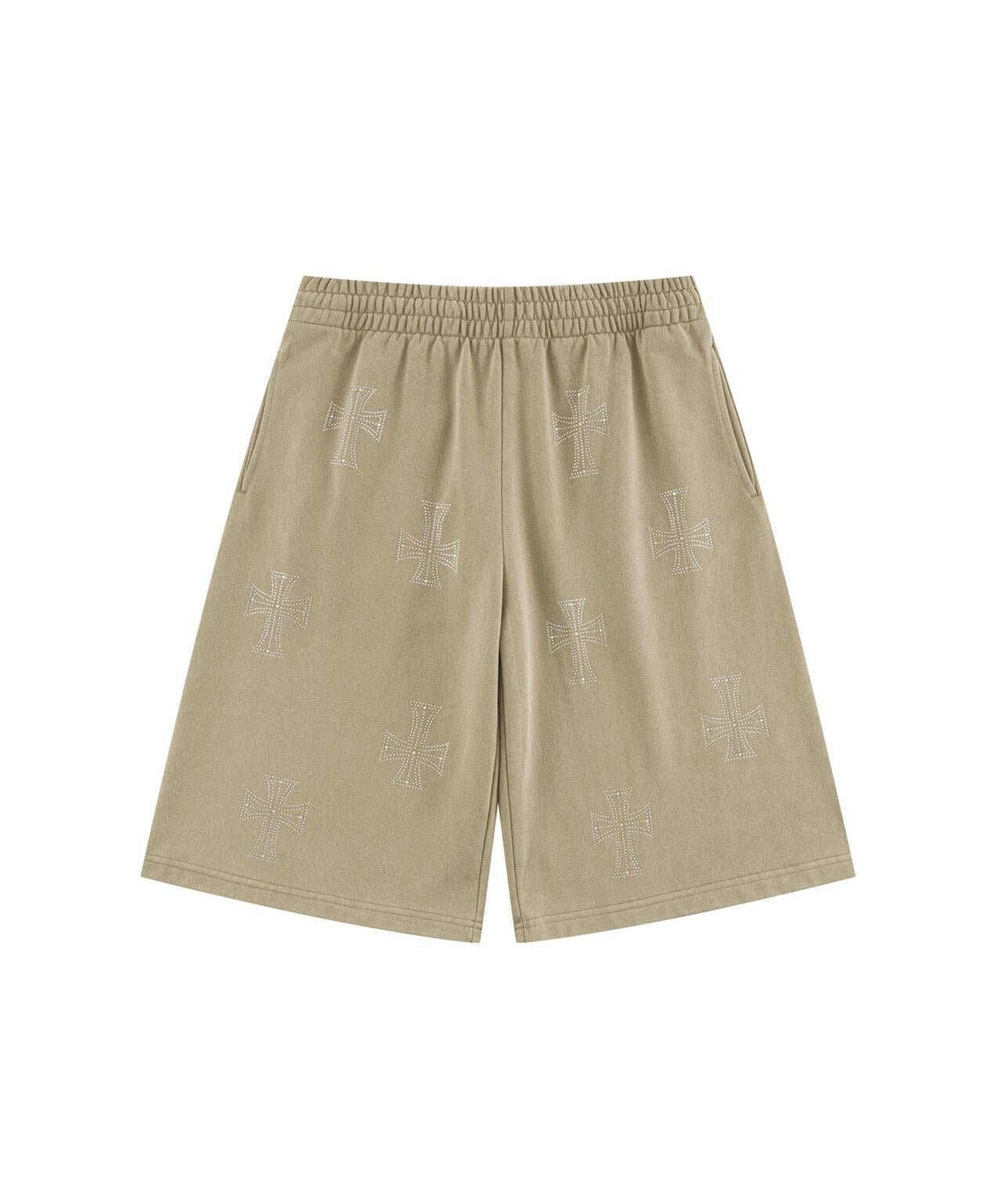 UNKNOWNLONDON/アンノウンロンドン/OUTLINE CROSS SWEAT SHORTS
