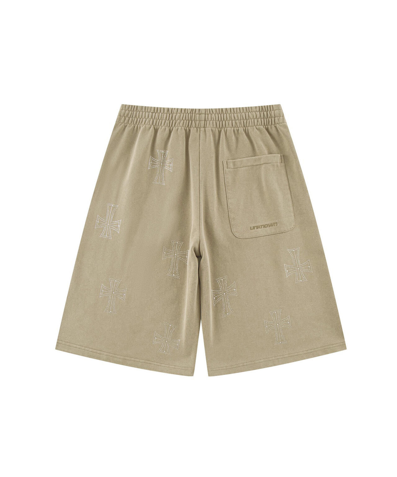 UNKNOWNLONDON/アンノウンロンドン/OUTLINE CROSS SWEAT SHORTS