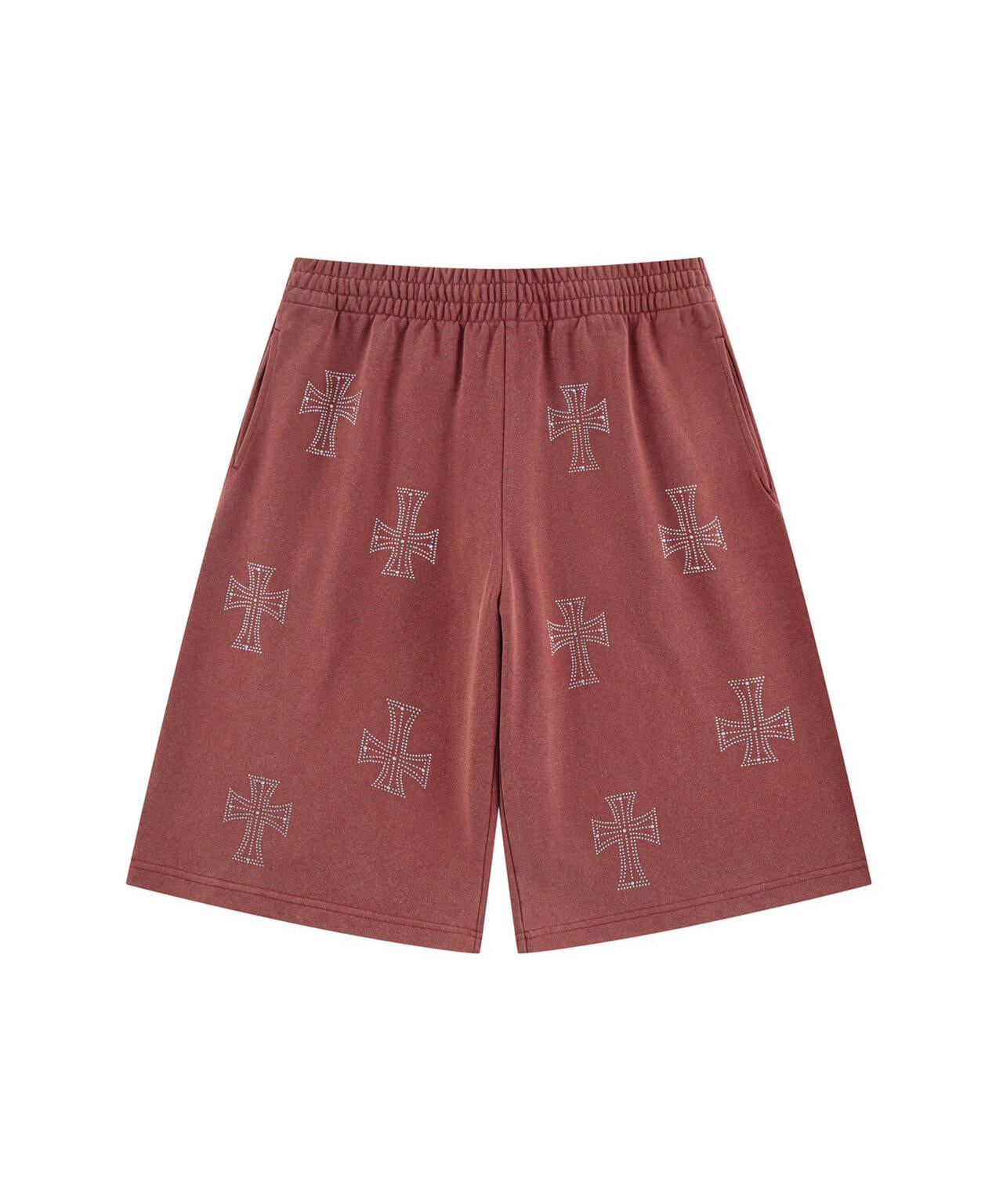 UNKNOWNLONDON/アンノウンロンドン/OUTLINE CROSS SWEAT SHORTS