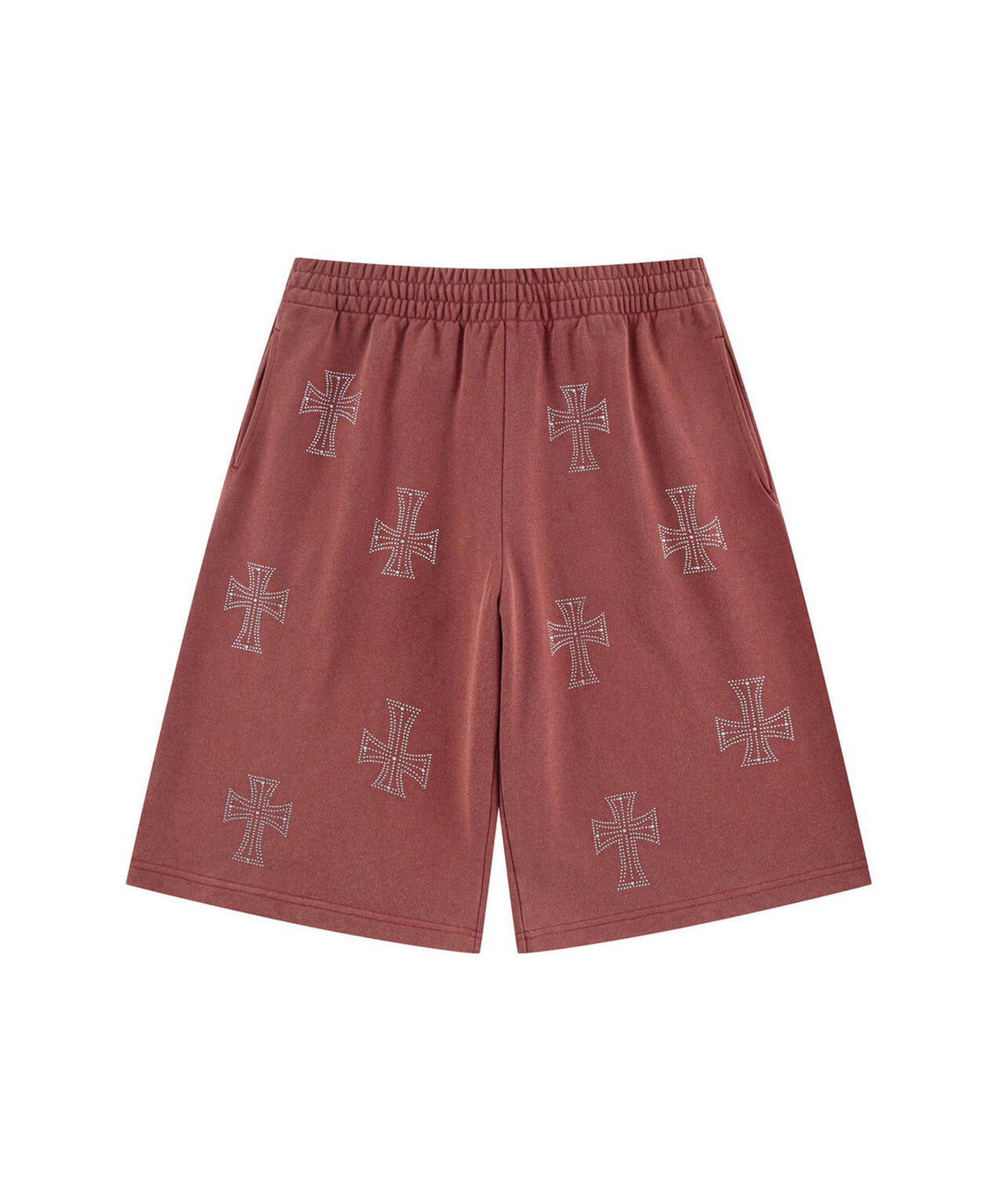 UNKNOWNLONDON/アンノウンロンドン/OUTLINE CROSS SWEAT SHORTS