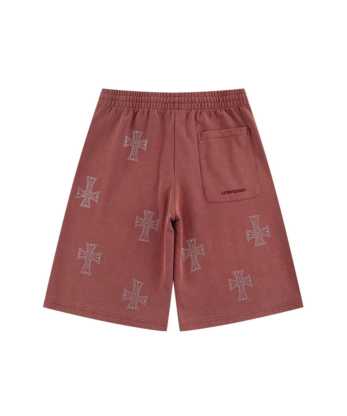 UNKNOWNLONDON/アンノウンロンドン/OUTLINE CROSS SWEAT SHORTS