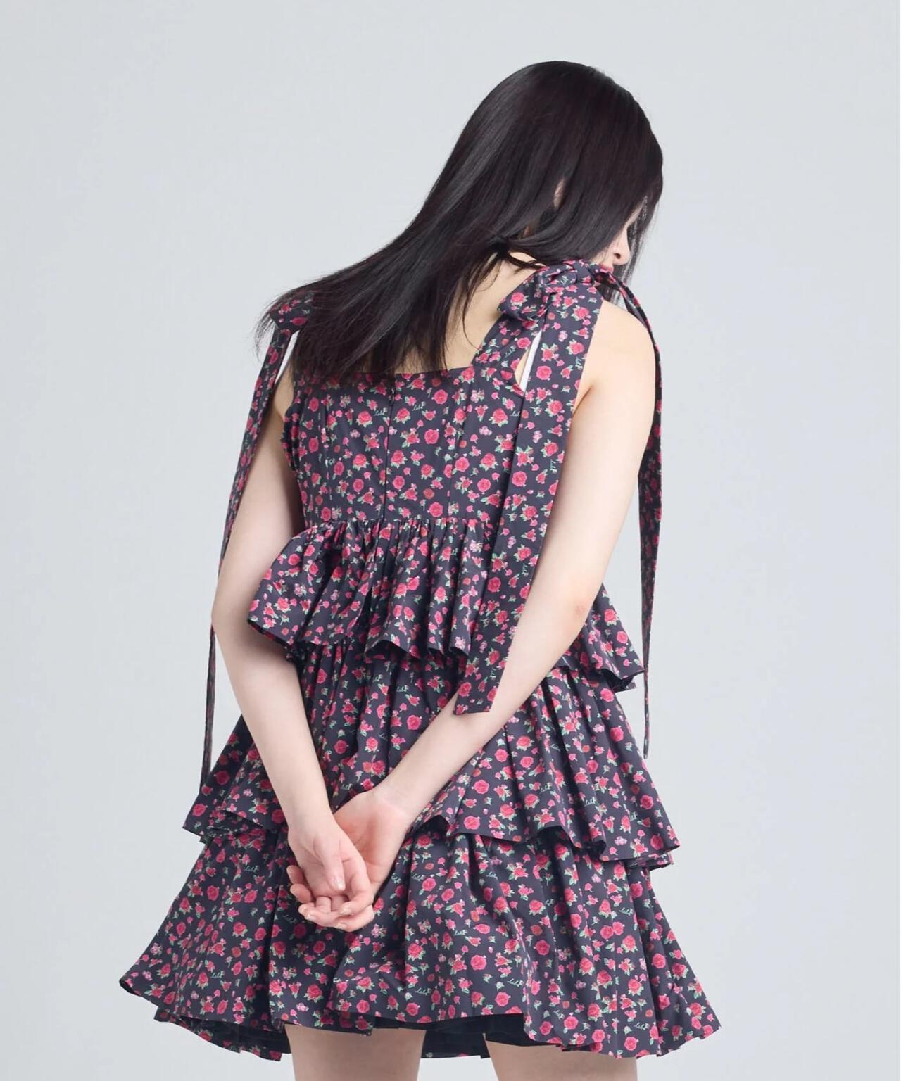 littlesunnybite/リトルサニーバイト/rose tiered dress