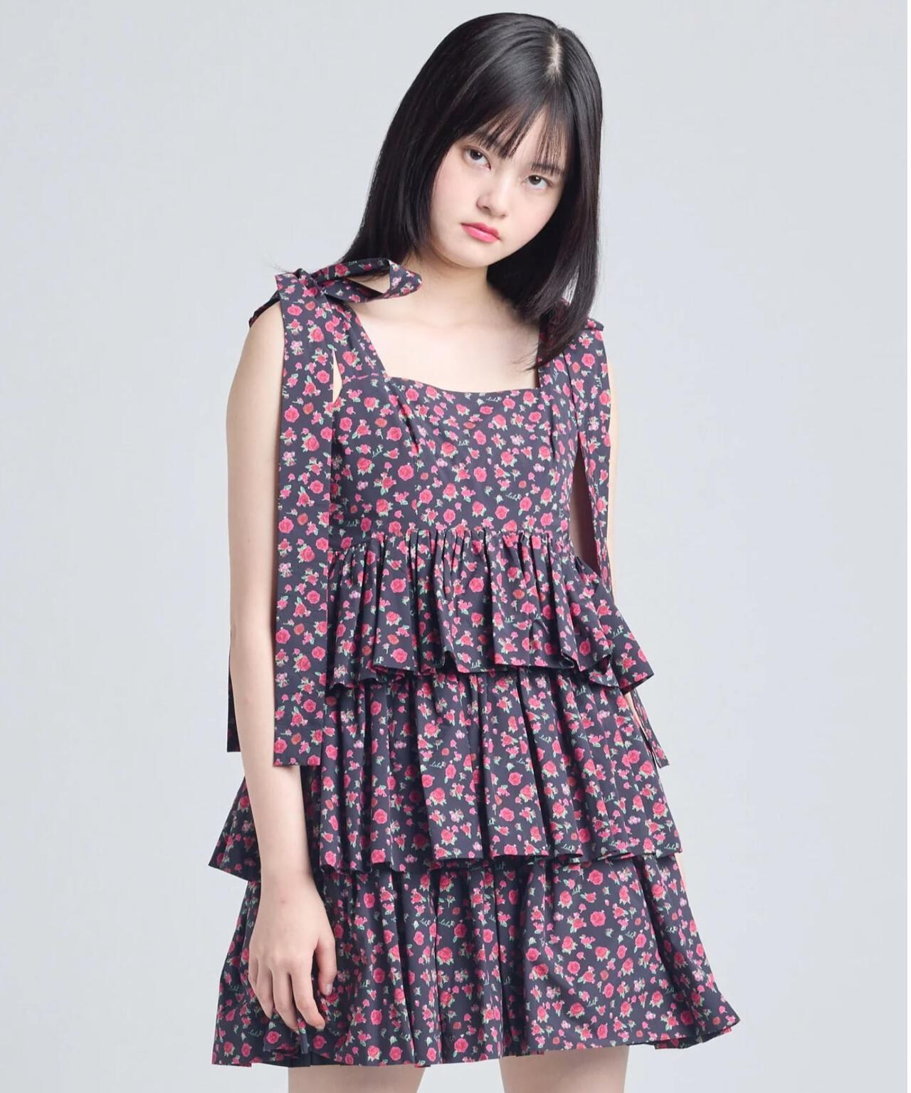 littlesunnybite/リトルサニーバイト/rose tiered dress