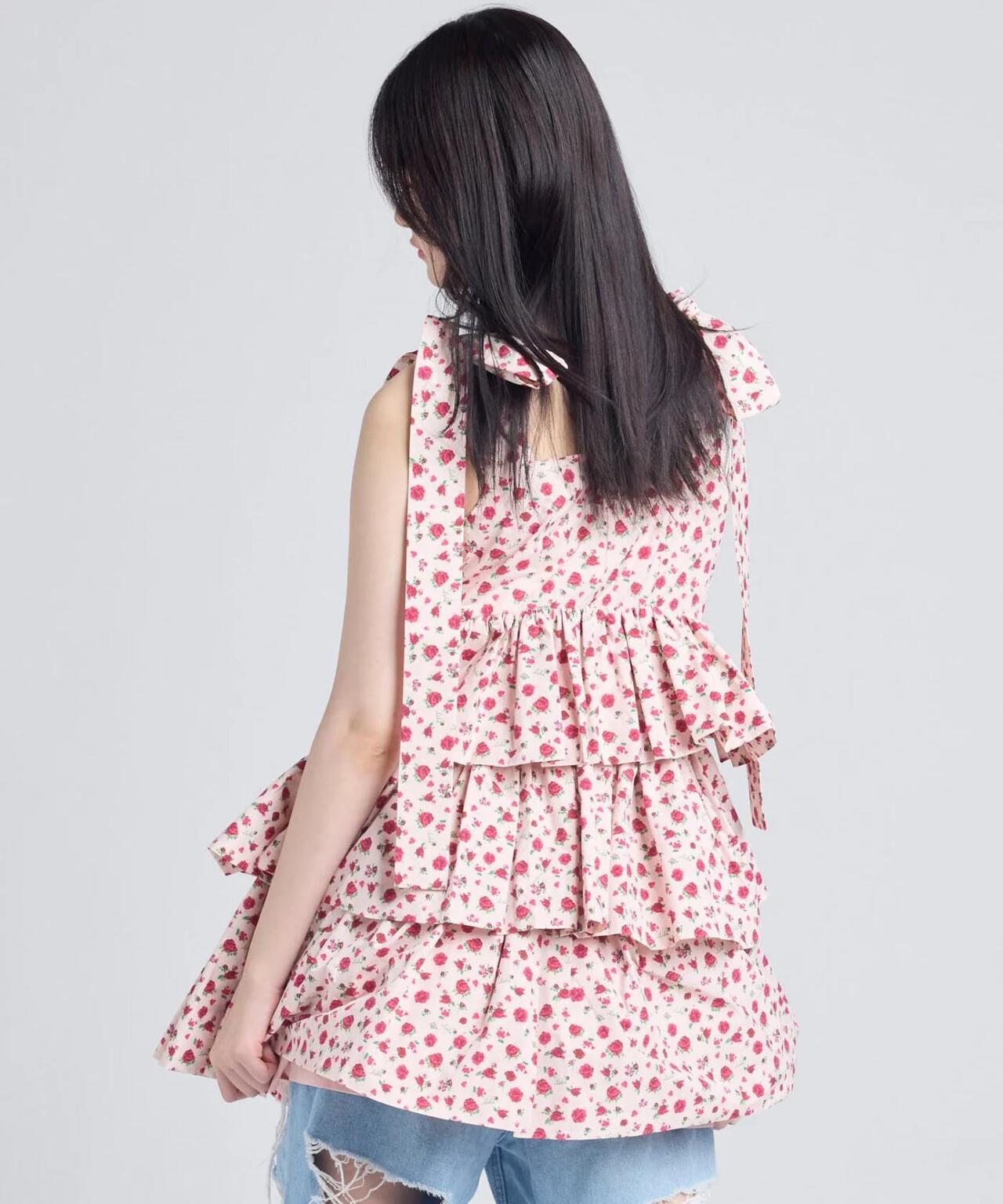 littlesunnybite/リトルサニーバイト/rose tiered dress