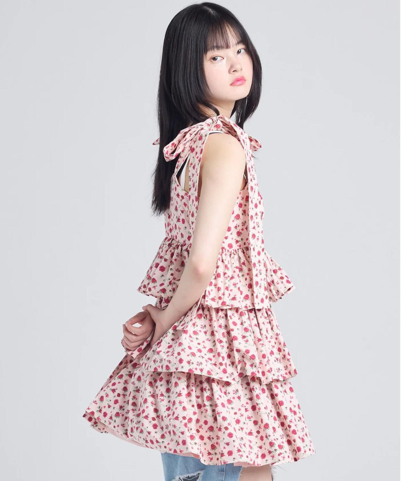 littlesunnybite/リトルサニーバイト/rose tiered dress