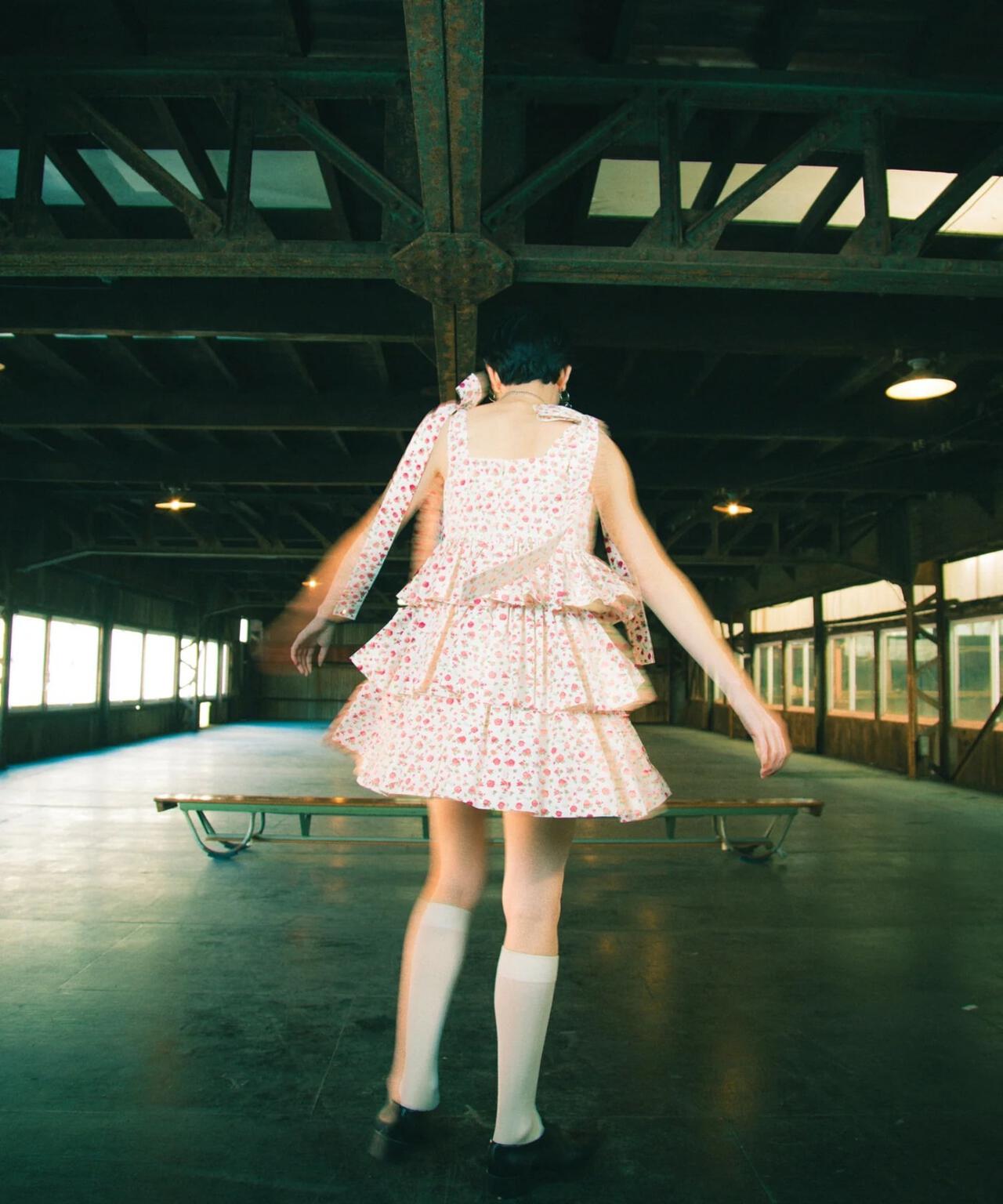 littlesunnybite/リトルサニーバイト/rose tiered dress