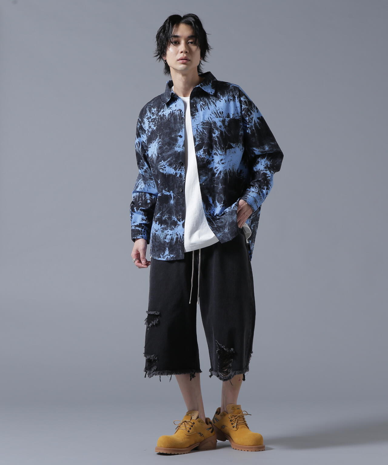 【WEB&DEPOT限定】DankeSchon/ダンケシェーン/TIE DYE LONG SHIRTS
