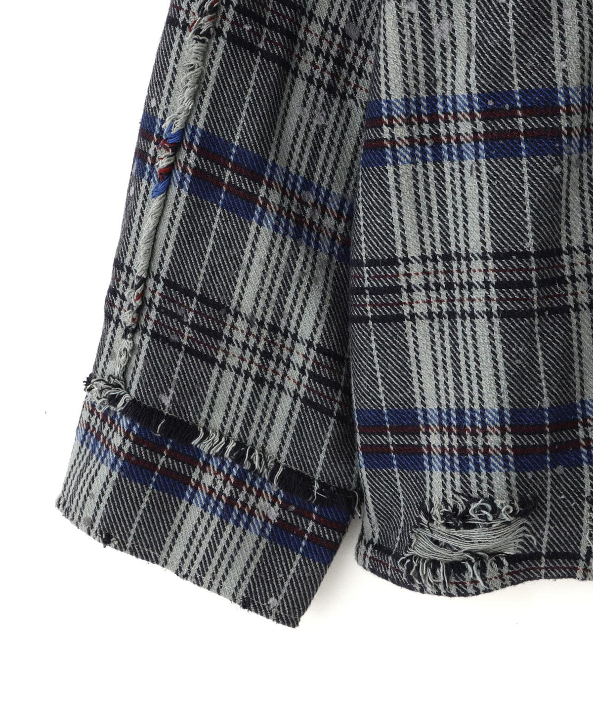 DankeSchon/ダンケシェーン/PIGMENT DAMAGE FLANNEL CHECK LONG SLEEVE SHIRTS
