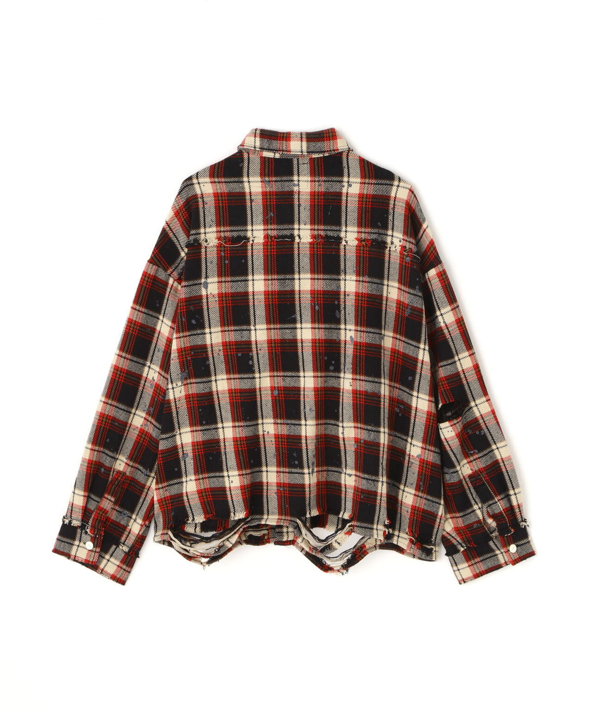 DankeSchon/ダンケシェーン/STUDS FLANNEL CHECK L/S SHIRTS