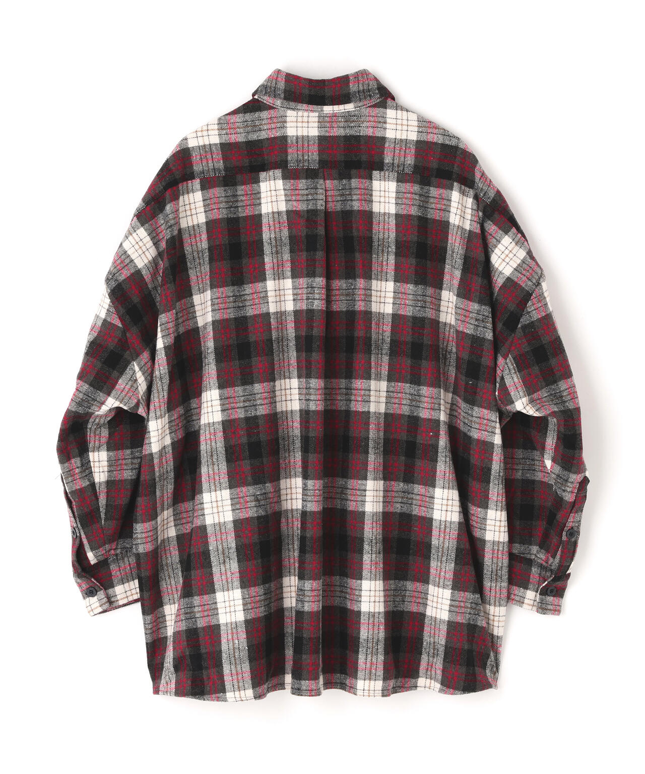 neuron/にゅうろん/オーバーチェックシャツ