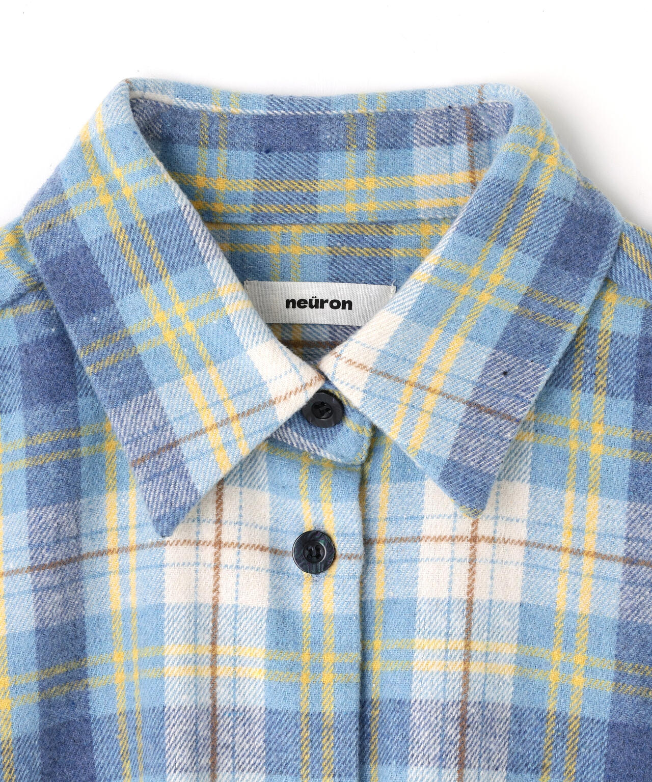 neuron/にゅうろん/オーバーチェックシャツ