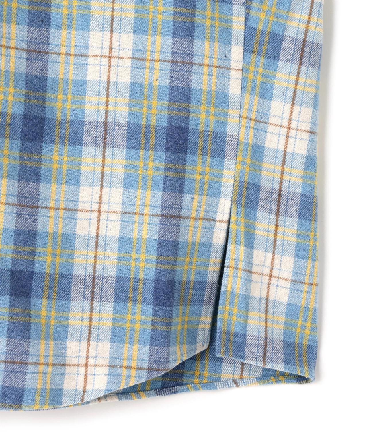 neuron/にゅうろん/オーバーチェックシャツ