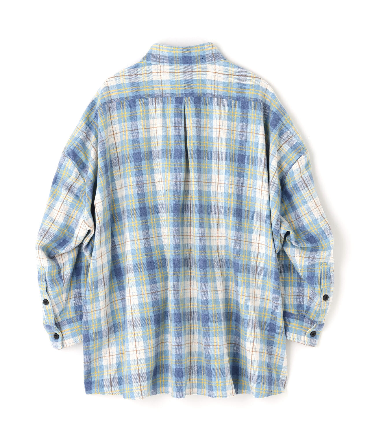 neuron/にゅうろん/オーバーチェックシャツ