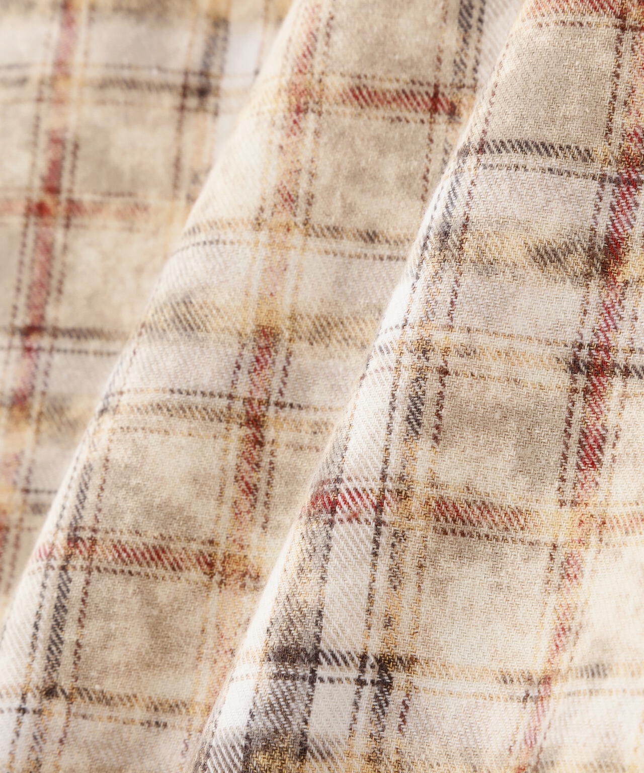 【WEB&DEPOT限定】DankeSchon/ダンケシェーン/BLEACH CHECK OPEN COLLER SHIRTS
