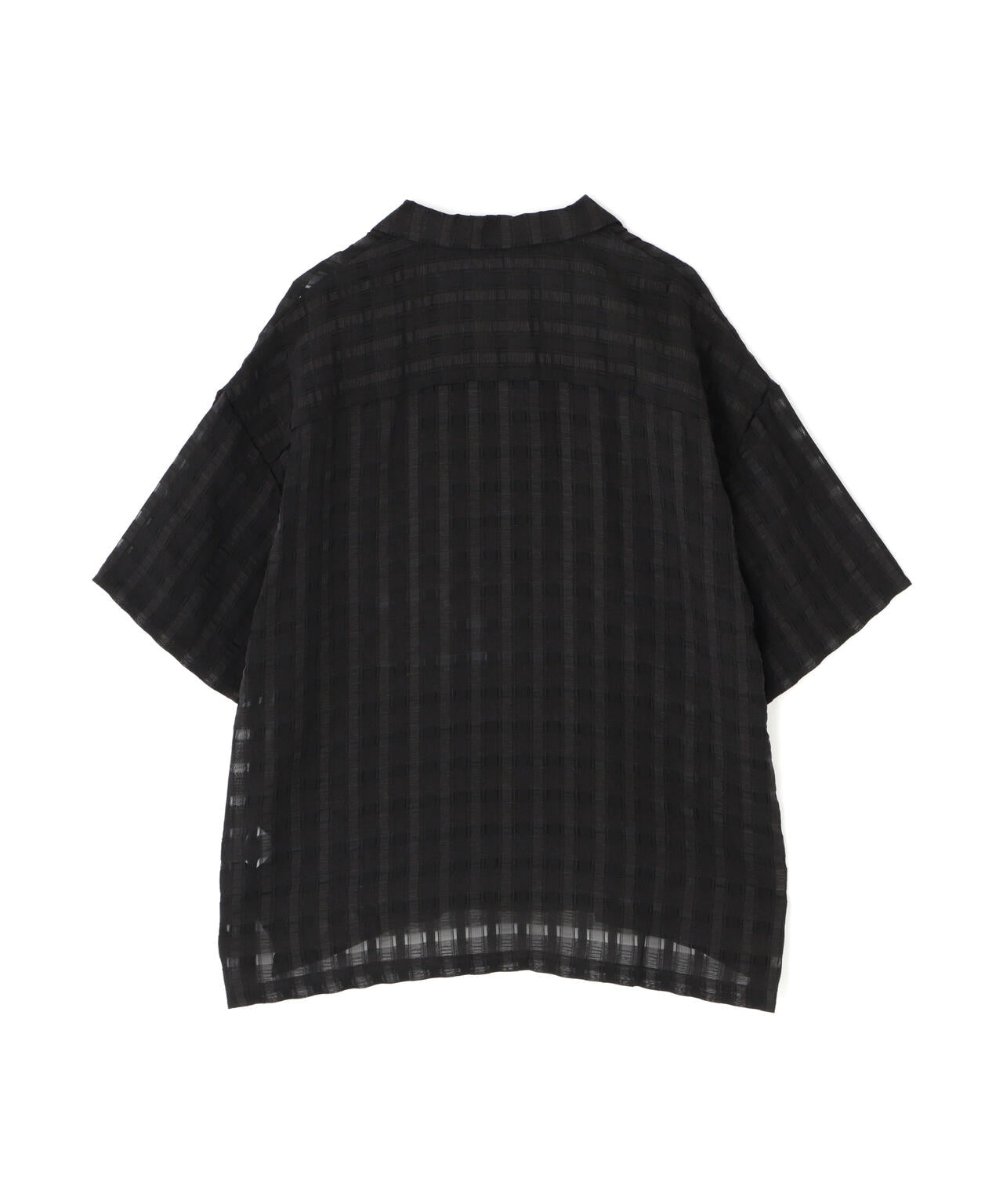 DankeSchon/ダンケシェーン/SHEER CHECK JACQUARED S/S SHIRTS