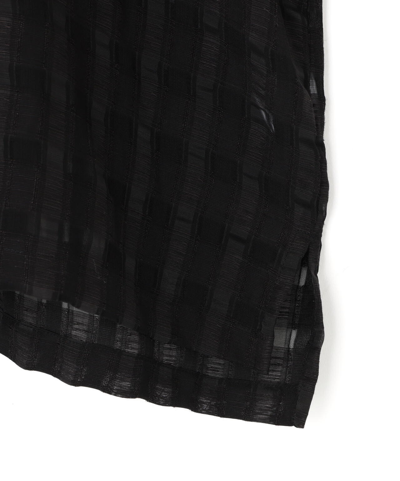 DankeSchon/ダンケシェーン/SHEER CHECK JACQUARED S/S SHIRTS