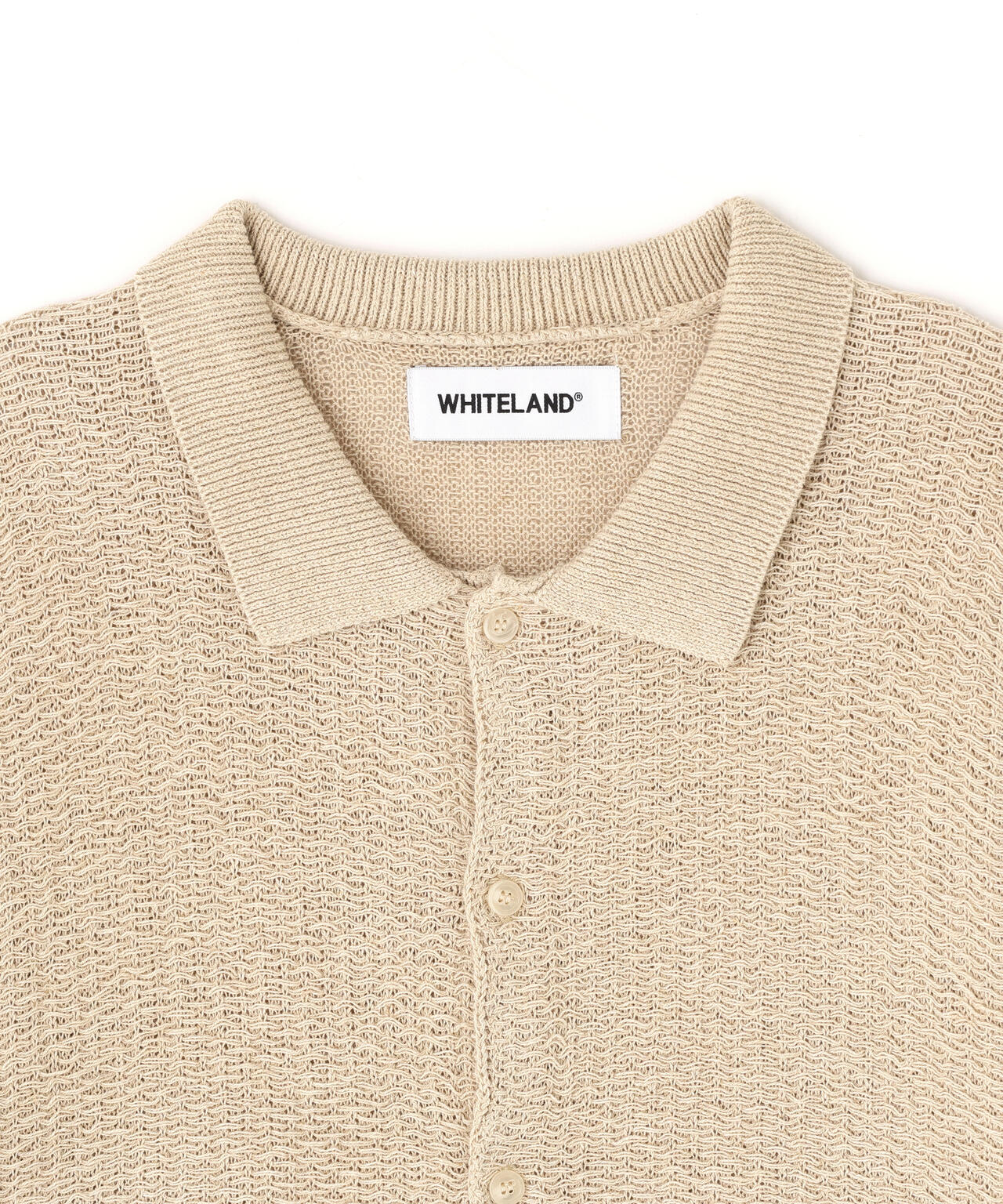 WHITELAND/ホワイトランド/KNIT S/S SHIRT