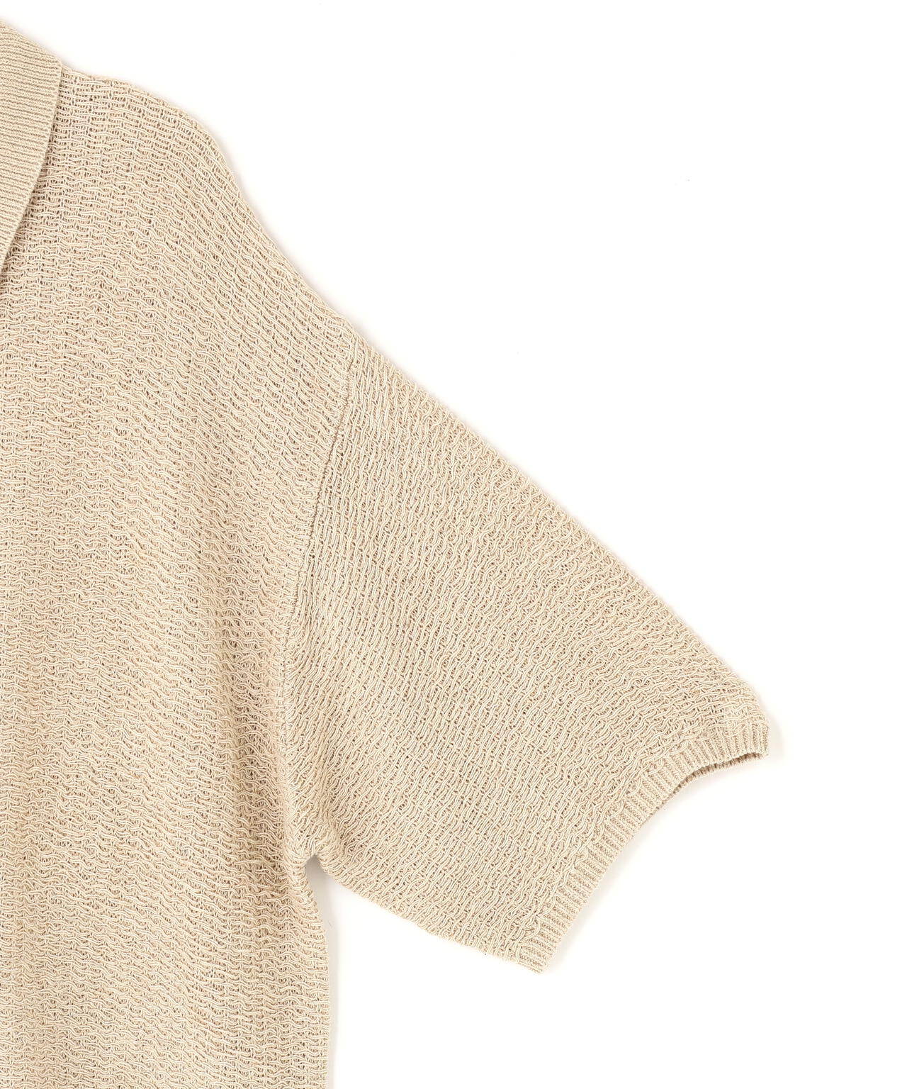 WHITELAND/ホワイトランド/KNIT S/S SHIRT