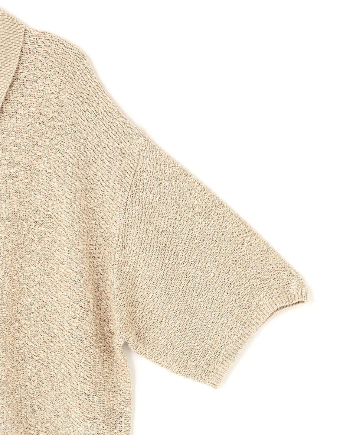 WHITELAND/ホワイトランド/KNIT S/S SHIRT