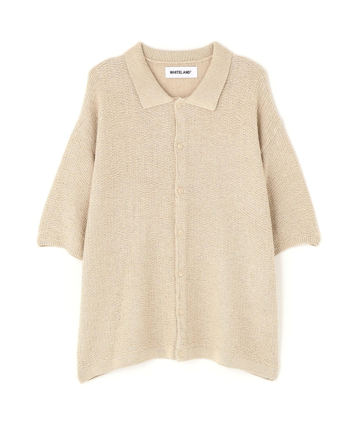WHITELAND/ホワイトランド/KNIT S/S SHIRT