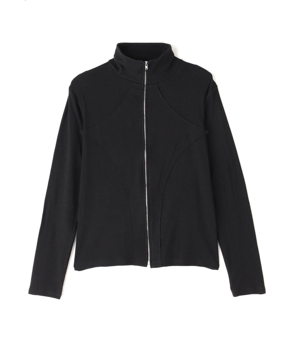 WHITELAND/ホワイトランド/RIB STAND ZIP LS TEE
