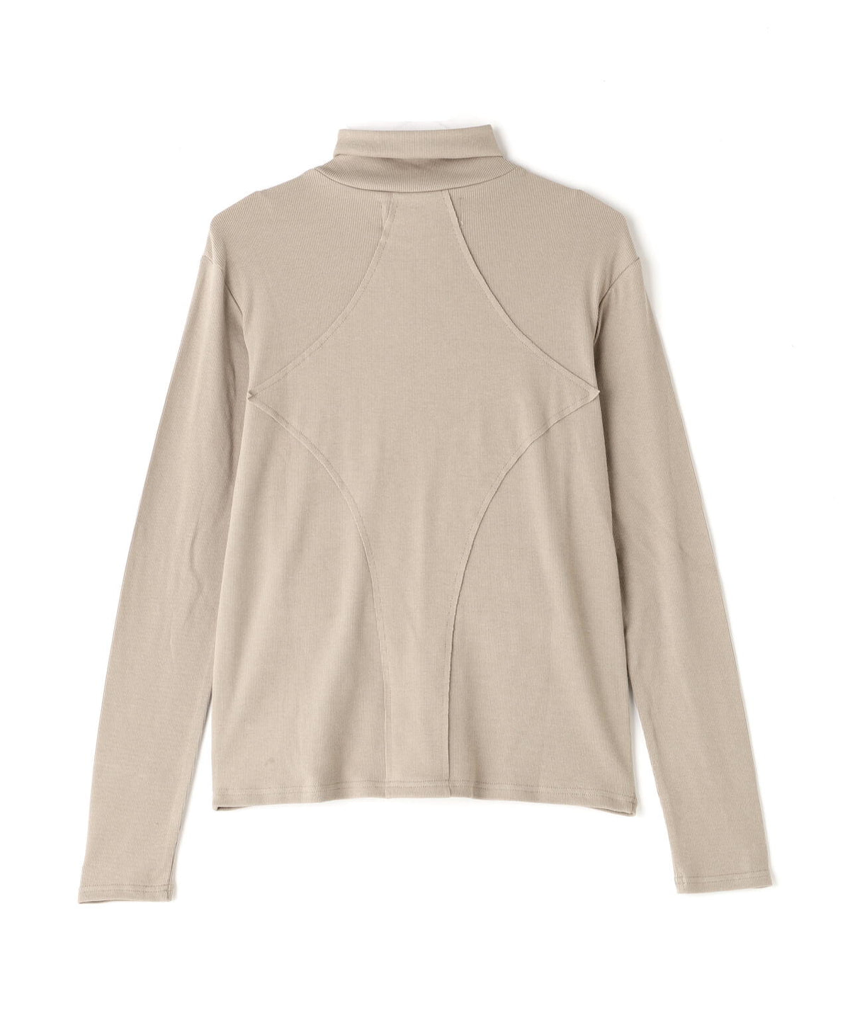 WHITELAND/ホワイトランド/RIB STAND ZIP LS TEE