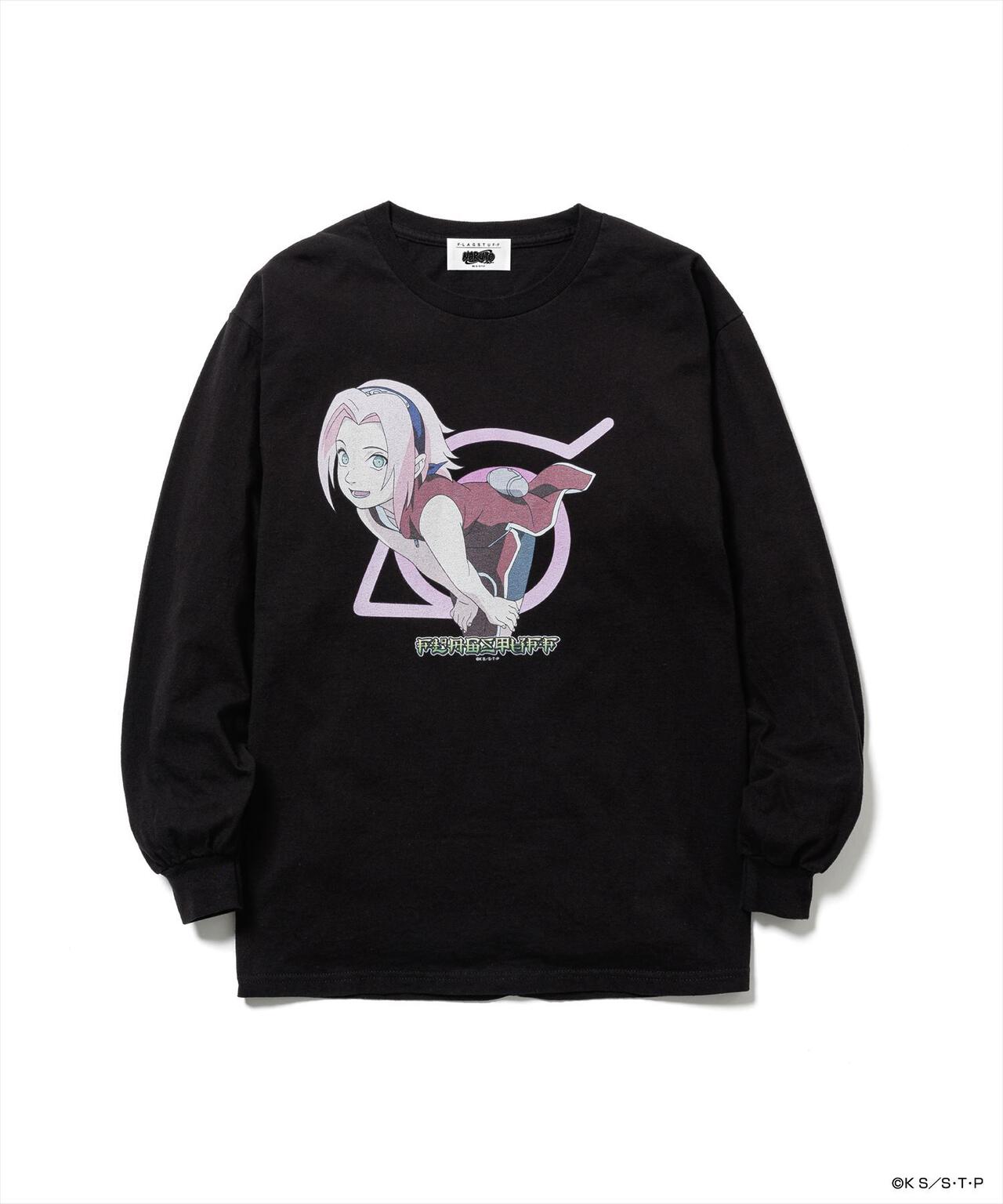 F-LAGSTUF-F×NARUTO-ナルト-/フラグスタフ×ナルト/”SAKURA” L/S TEE