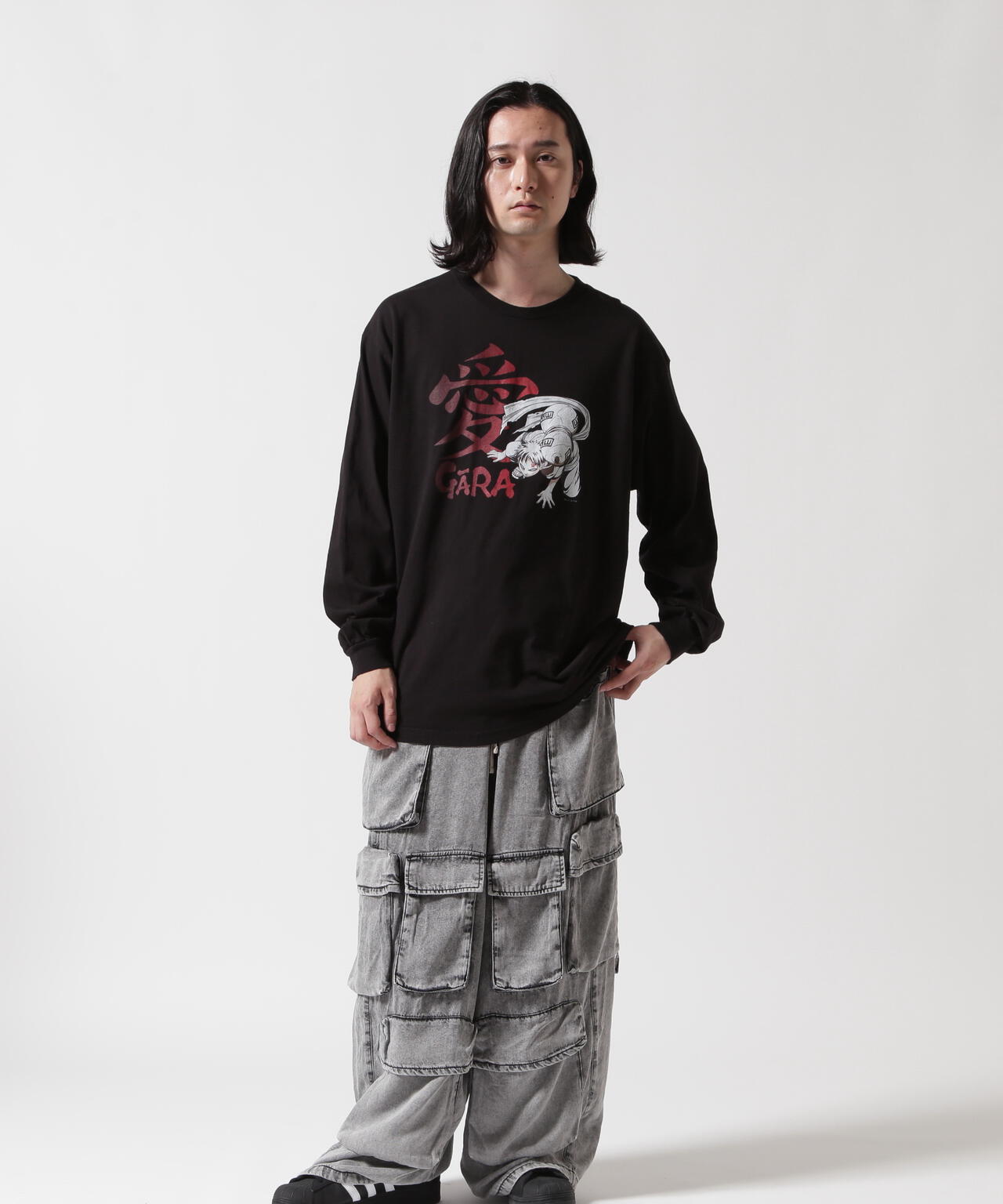 F-LAGSTUF-F×NARUTO-ナルト-/フラグスタフ×ナルト/"GARA" L/S TEE