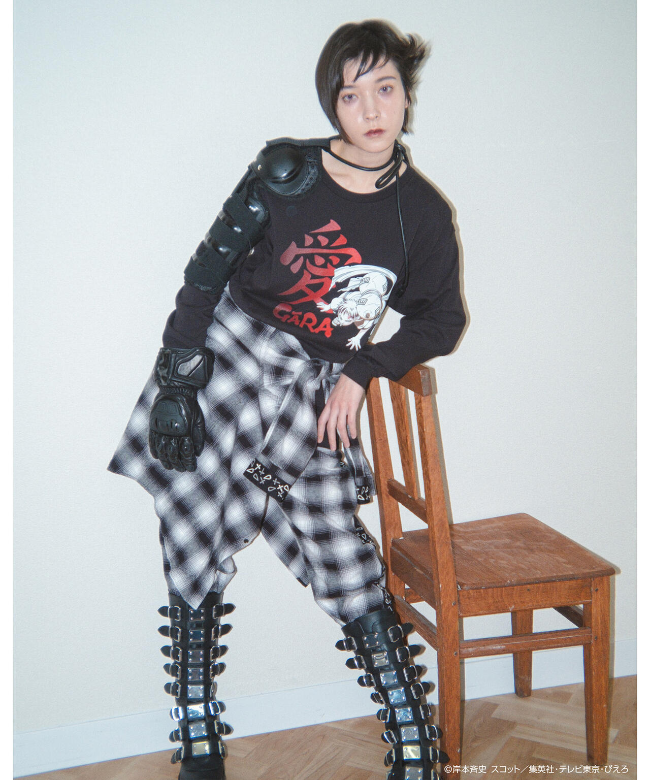 F-LAGSTUF-F×NARUTO-ナルト-/フラグスタフ×ナルト/"GARA" L/S TEE