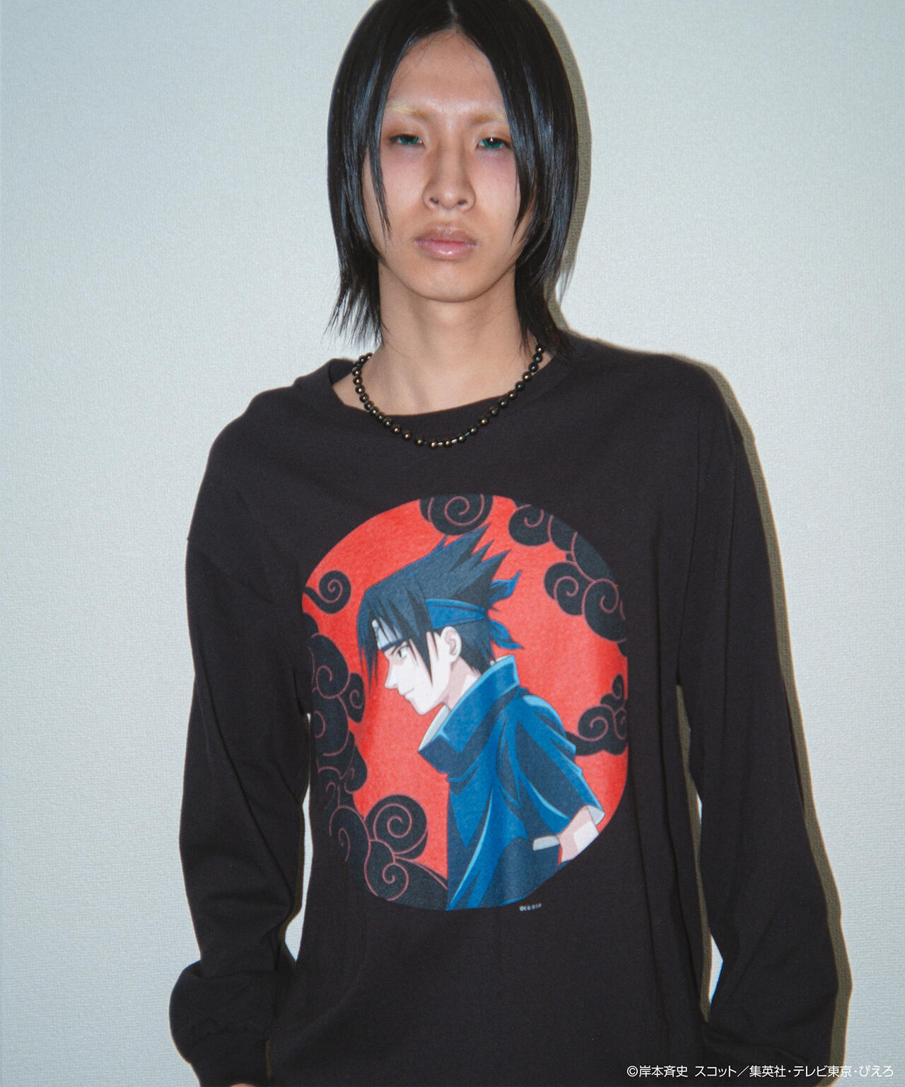 F-LAGSTUF-F×NARUTO-ナルト-/フラグスタフ×ナルト/"SASUKE" L/S TEE