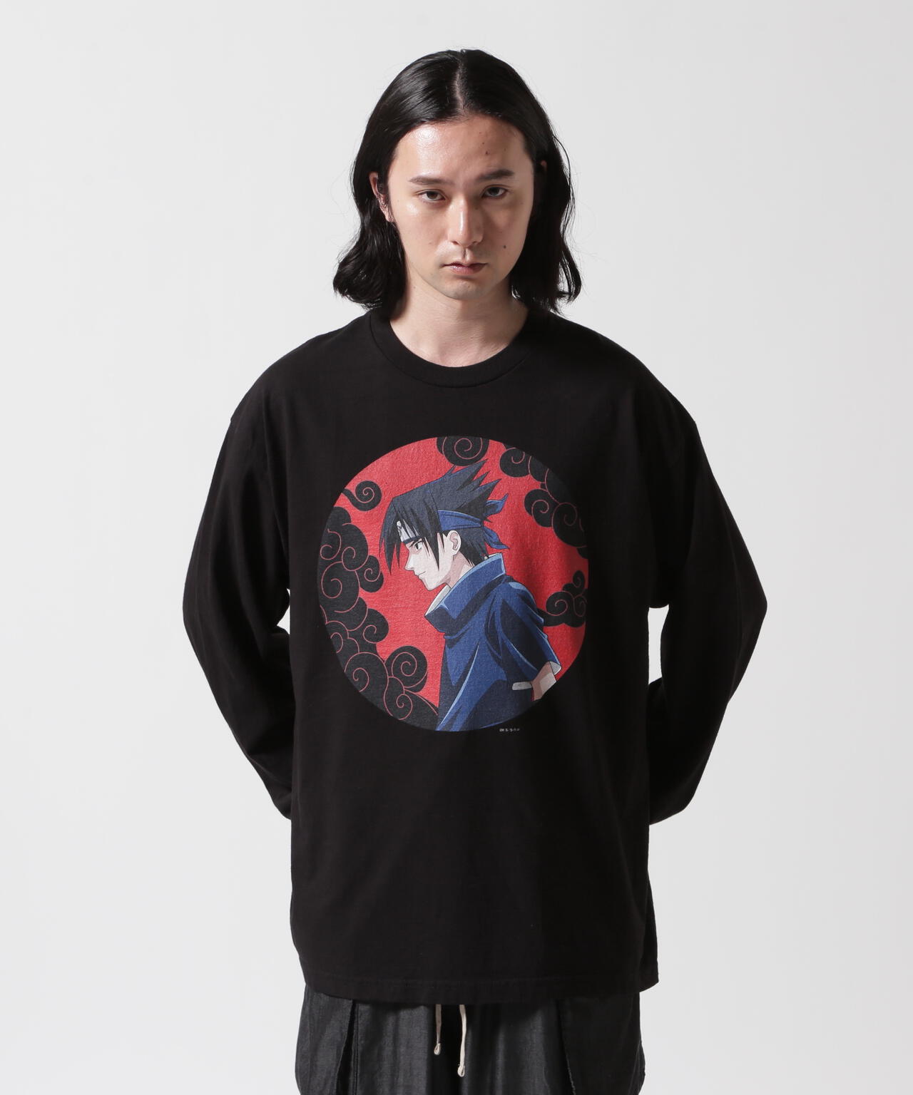 F-LAGSTUF-F×NARUTO-ナルト-/フラグスタフ×ナルト/"SASUKE" L/S TEE