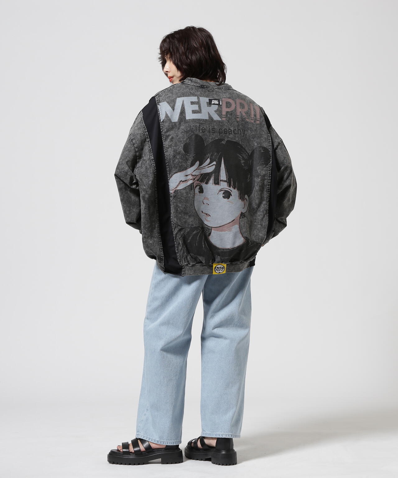 overprint/オーバープリント/PIGMENT SWEATSHIRTS LIKE LS TEE