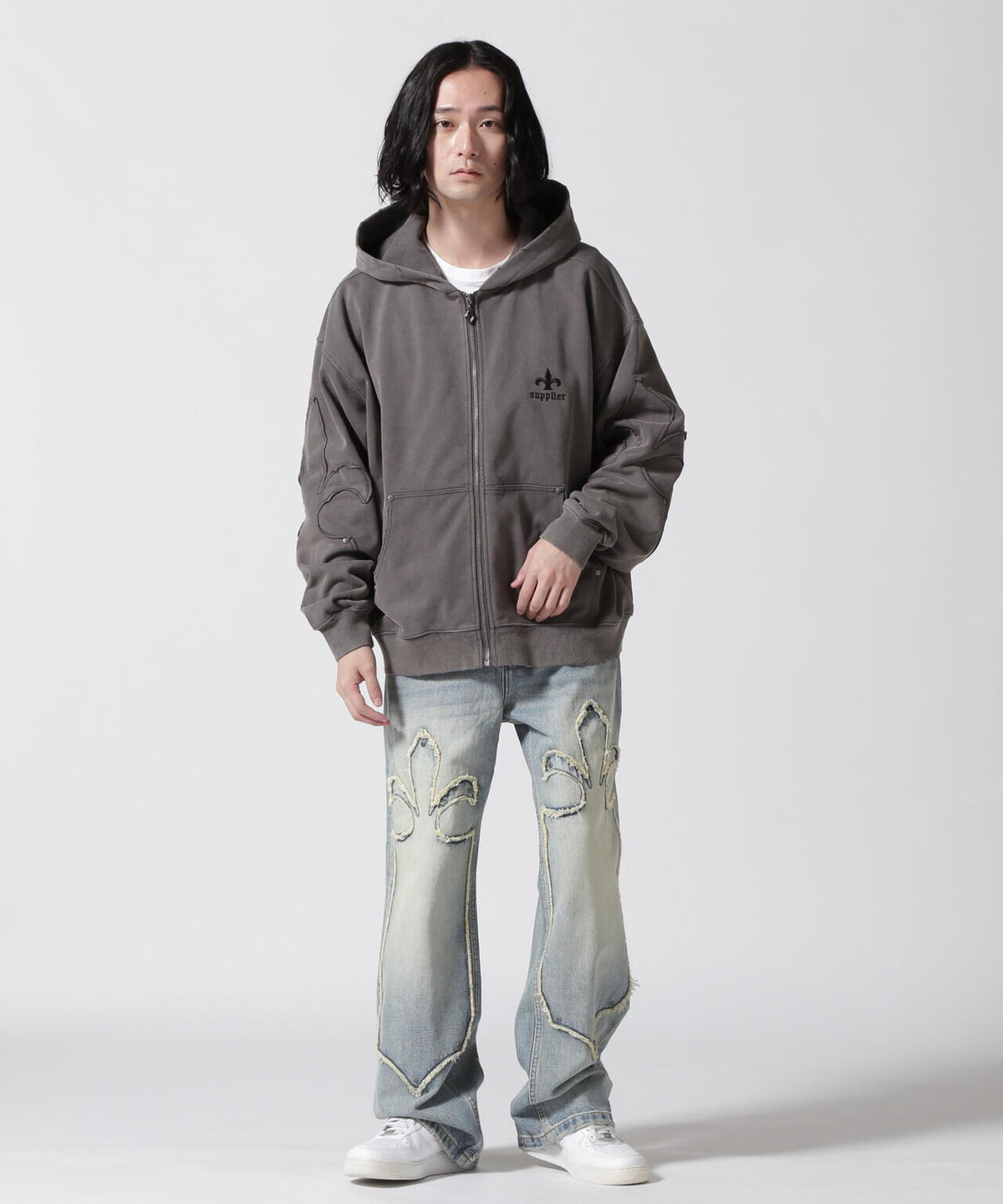 SUPPLIER/サプライヤー/FLEUR SWITCHING ZIP HOODIE