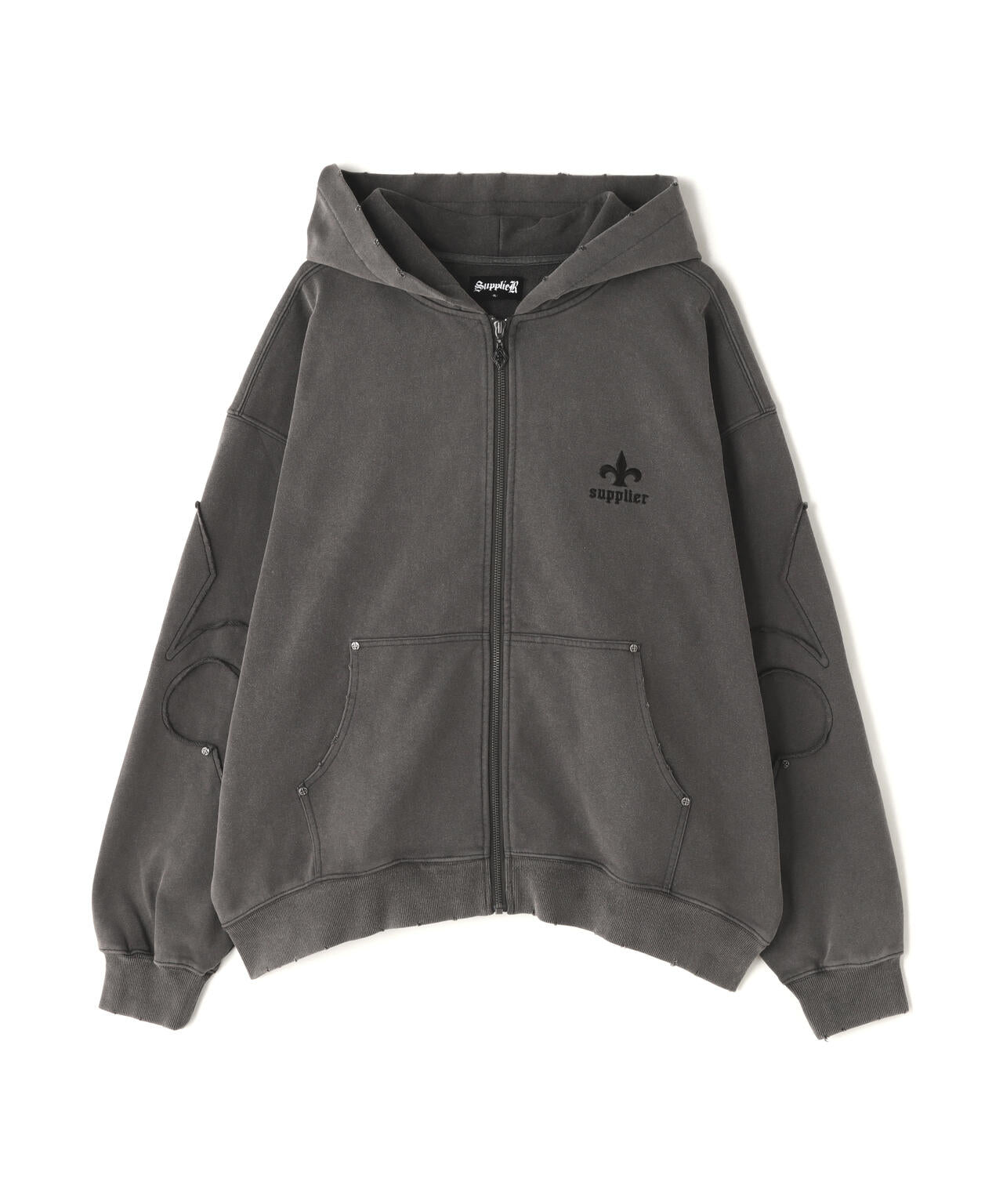 SUPPLIER/サプライヤー/FLEUR SWITCHING ZIP HOODIE