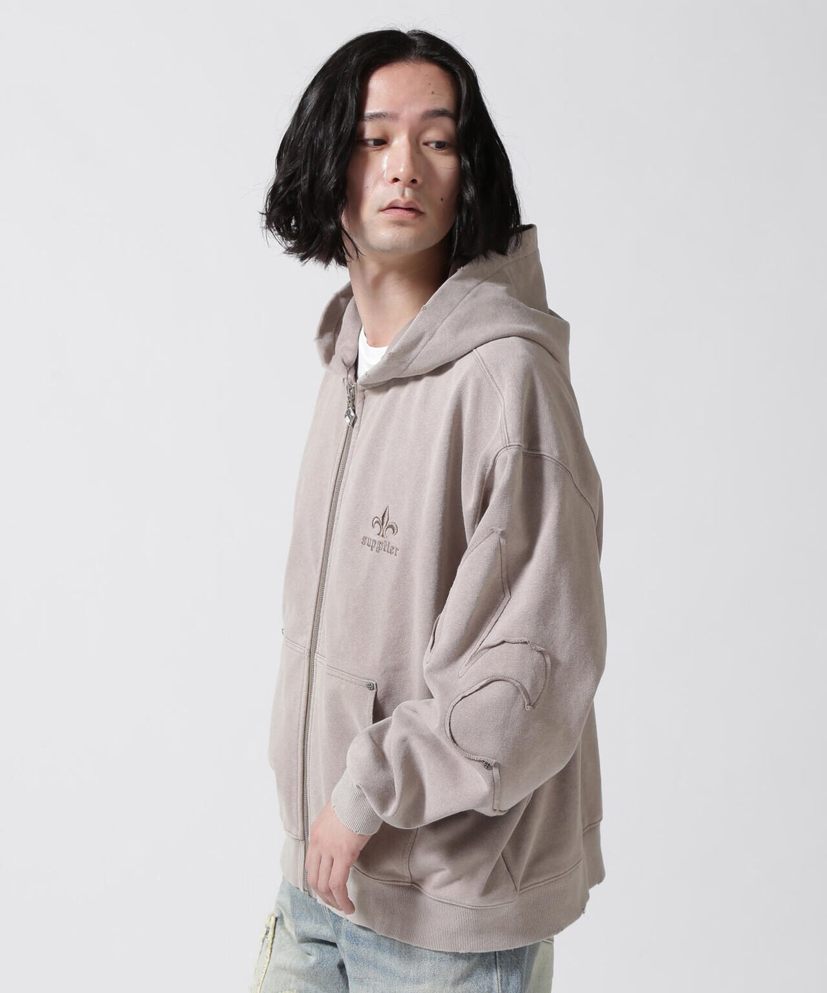 SUPPLIER/サプライヤー/FLEUR SWITCHING ZIP HOODIE